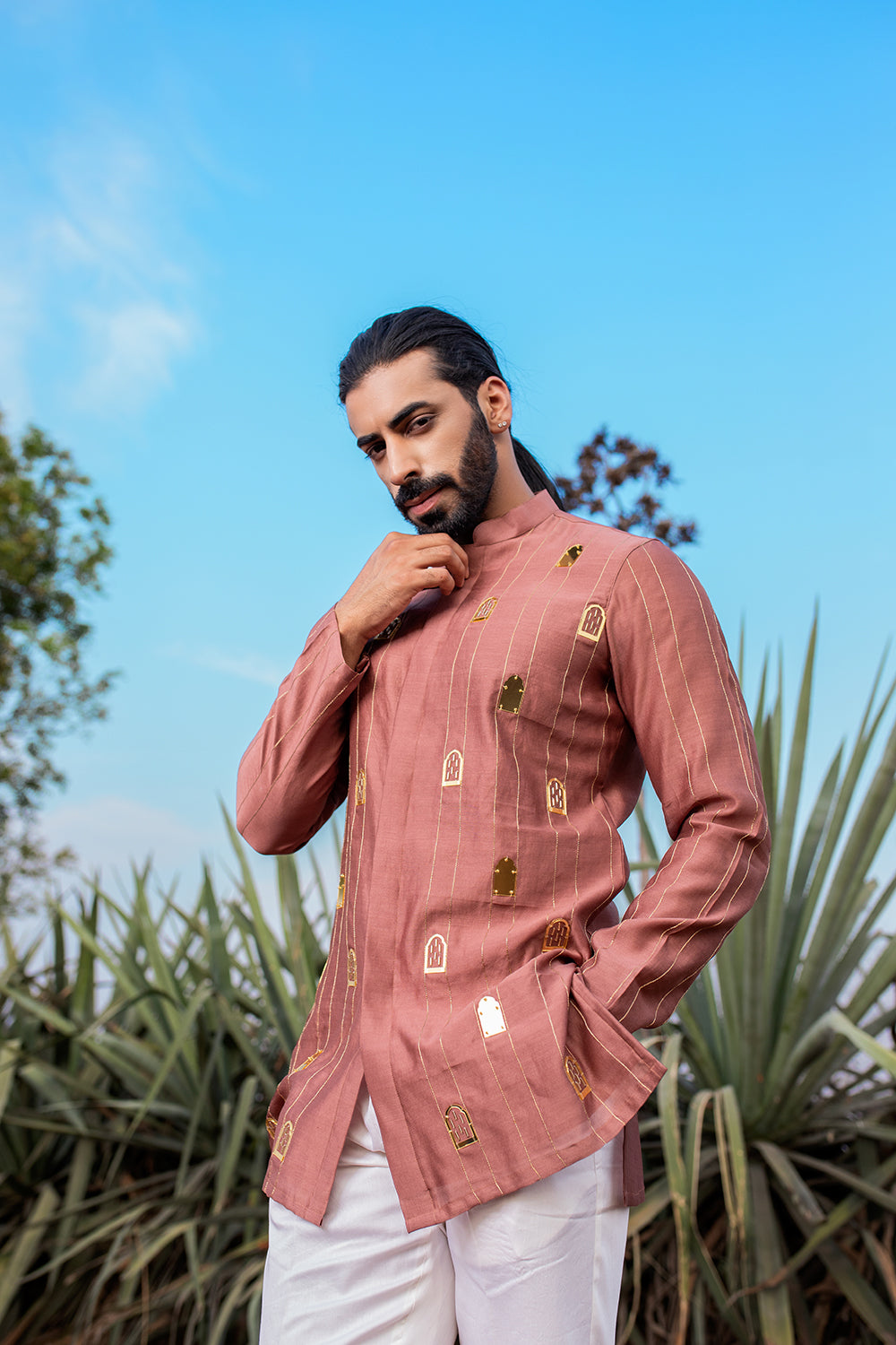 Majestic Mauve Short Kurta Set