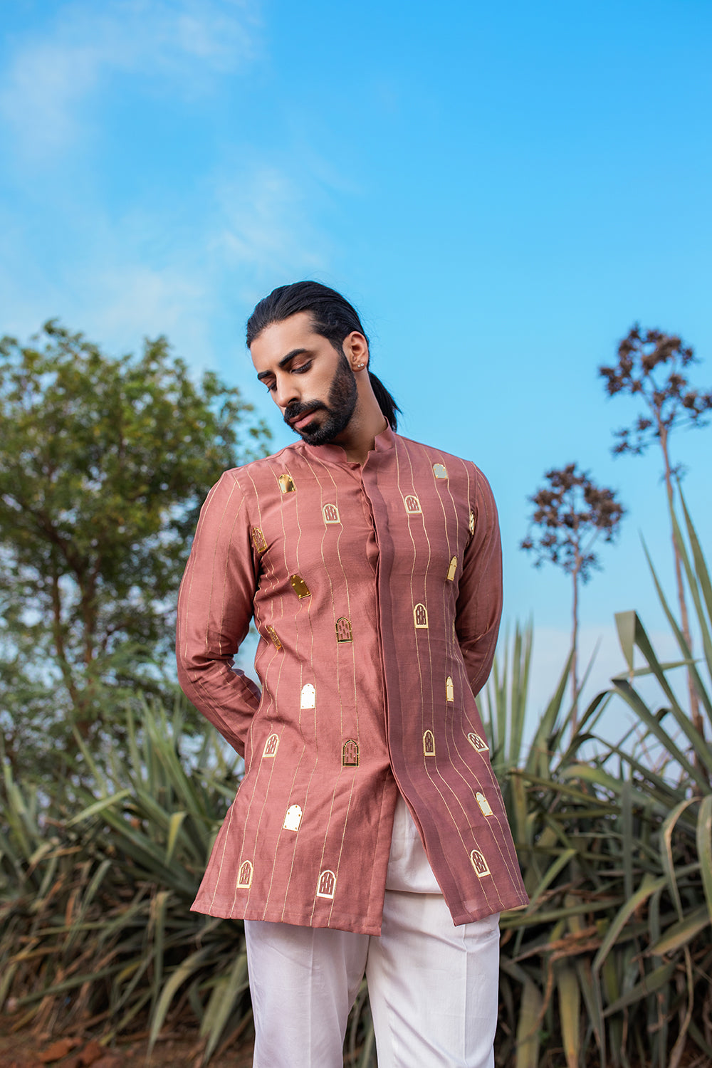 Majestic Mauve Short Kurta Set