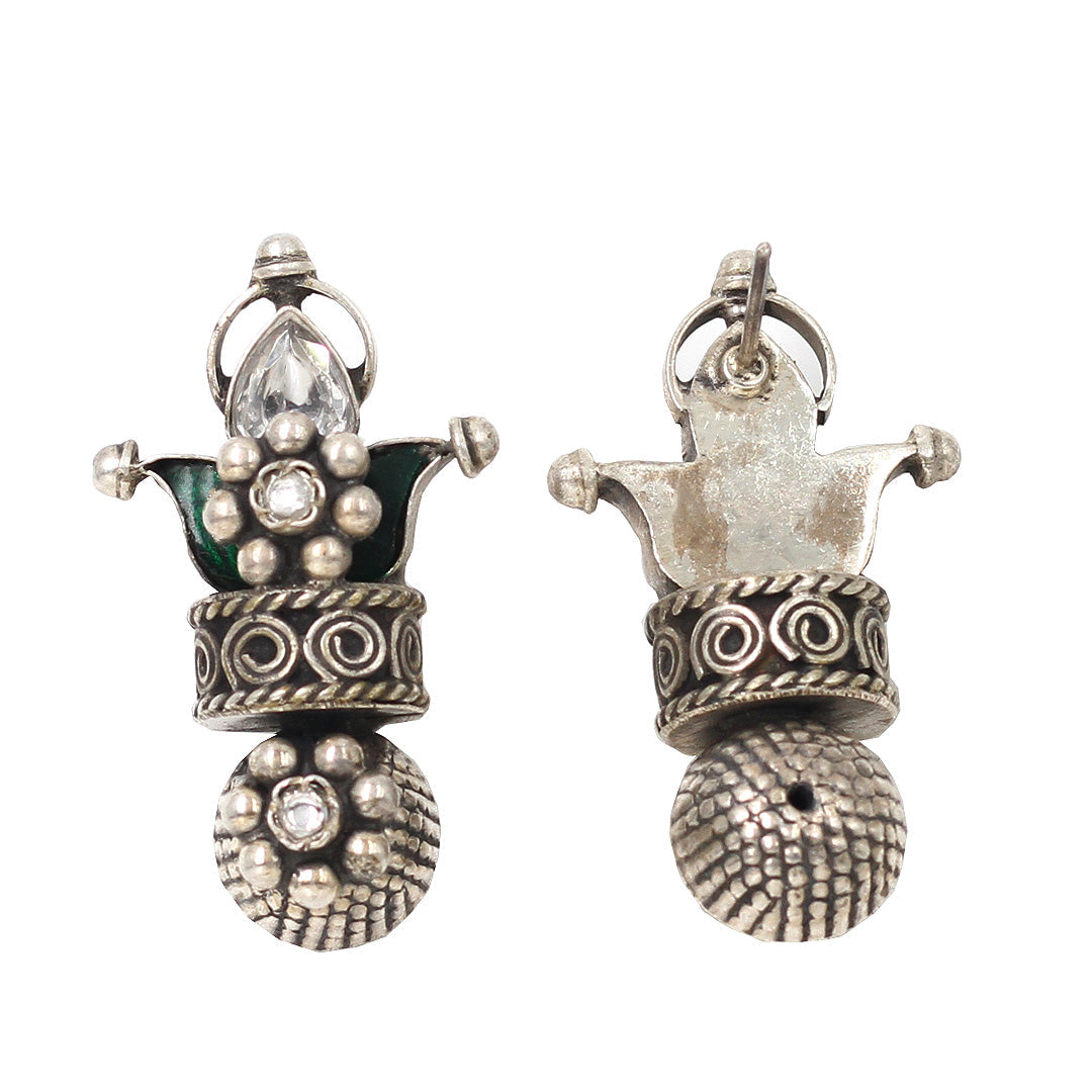 Artisanal Elegance: Sangeeta Boochra Silver Handcrafted Earrings