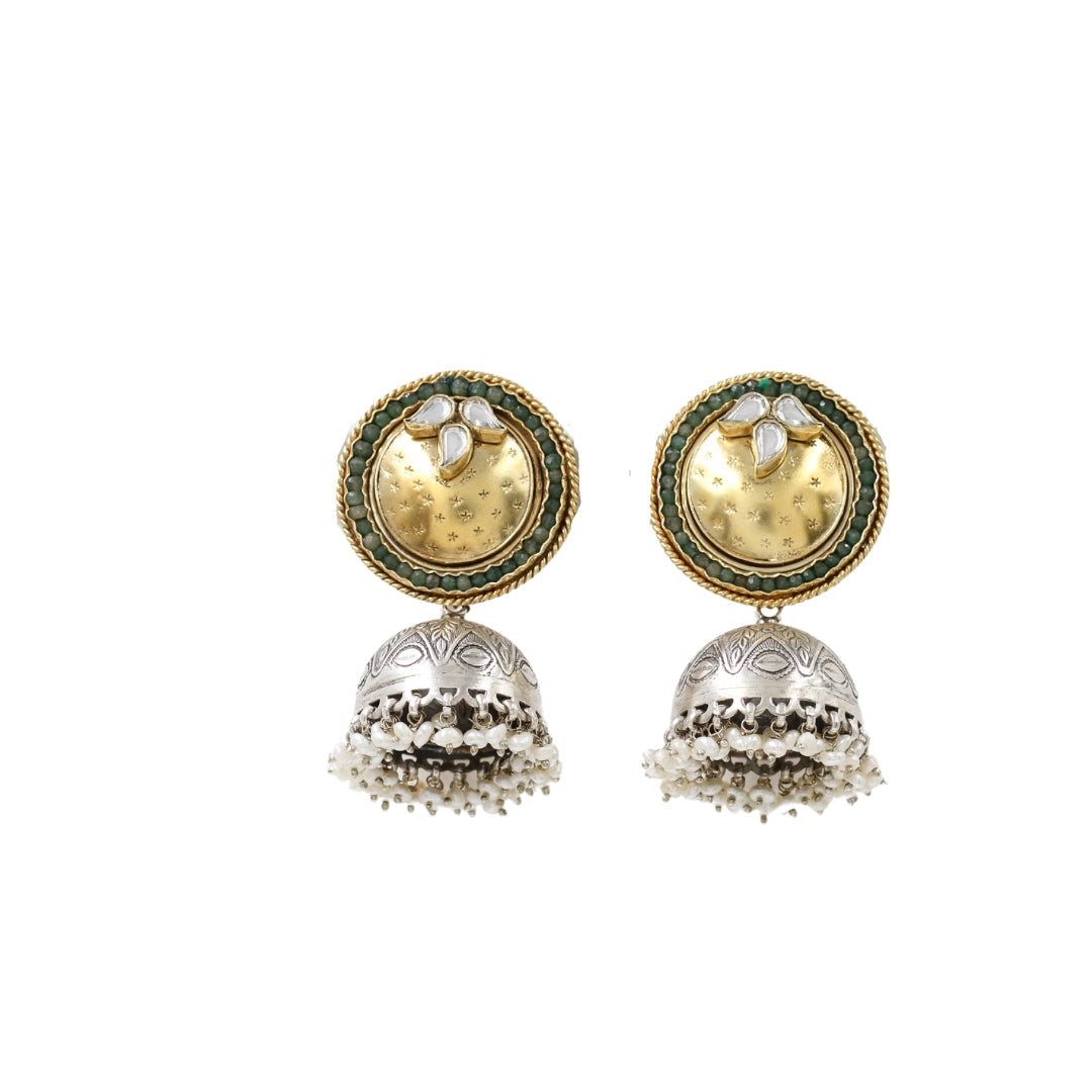 Classic Charm: Sangeeta Boochra Silver Handcrafted Earrings