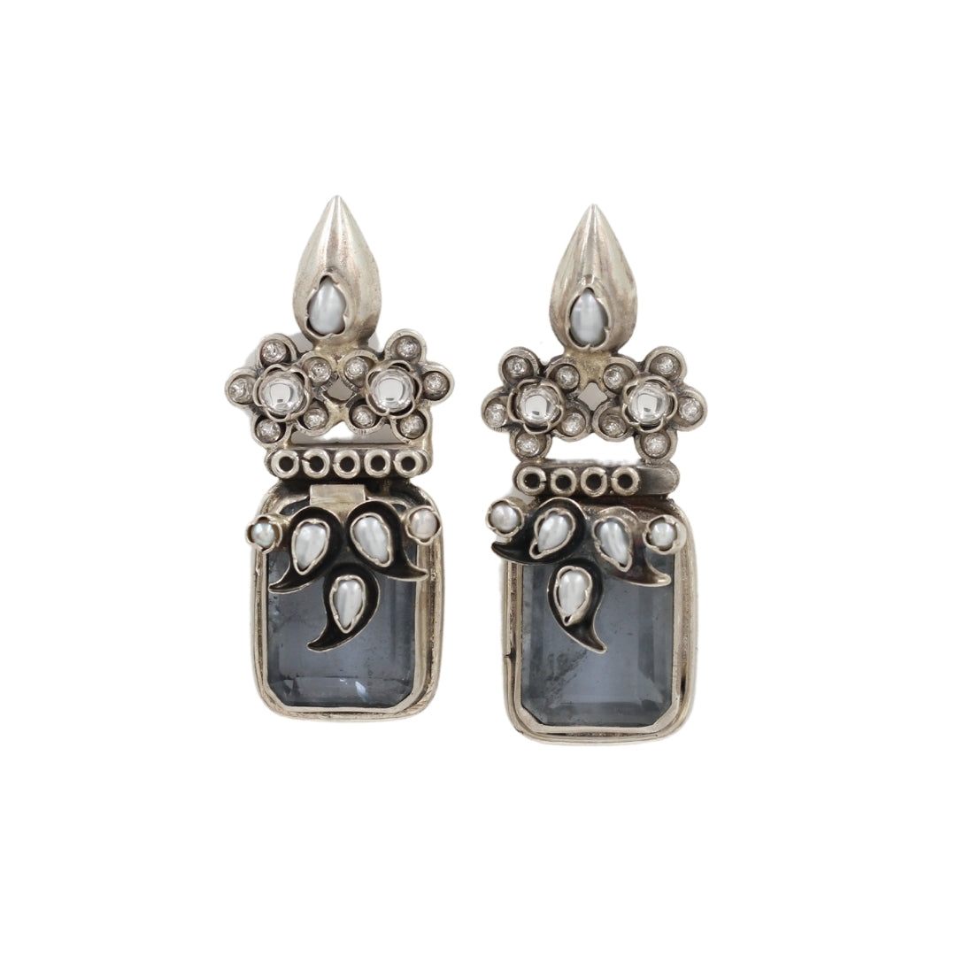 Classic Charm: Exquisite Handcrafted Silver Earrings by Sangeeta Boochra