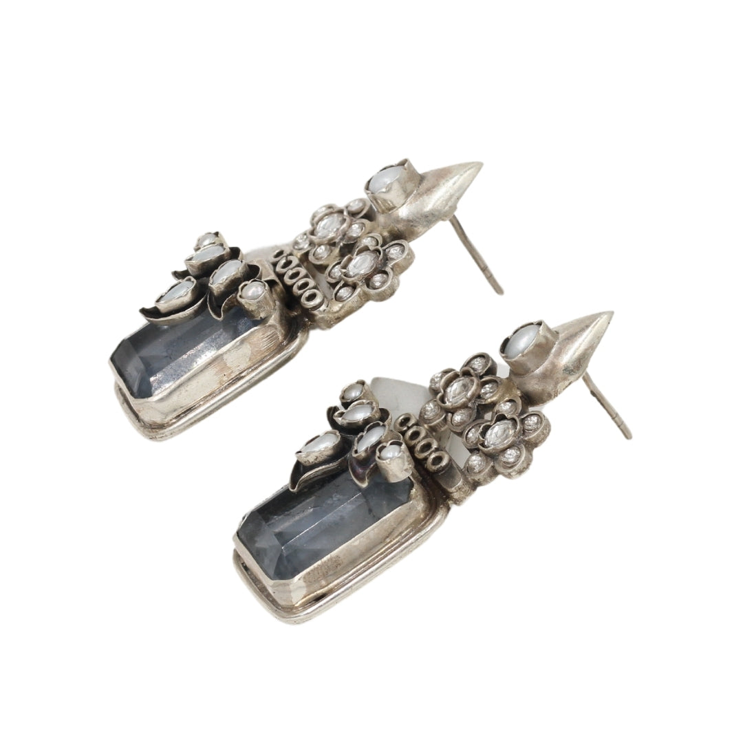 Classic Charm: Exquisite Handcrafted Silver Earrings by Sangeeta Boochra