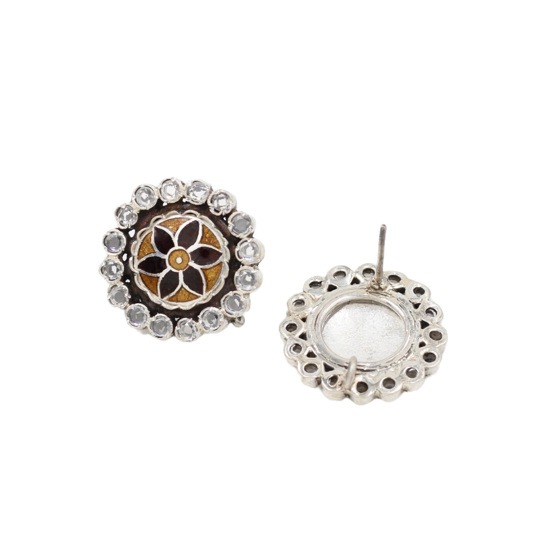 Classic Charm: Heritage-Inspired Silver Earrings by Sangeeta Boochra