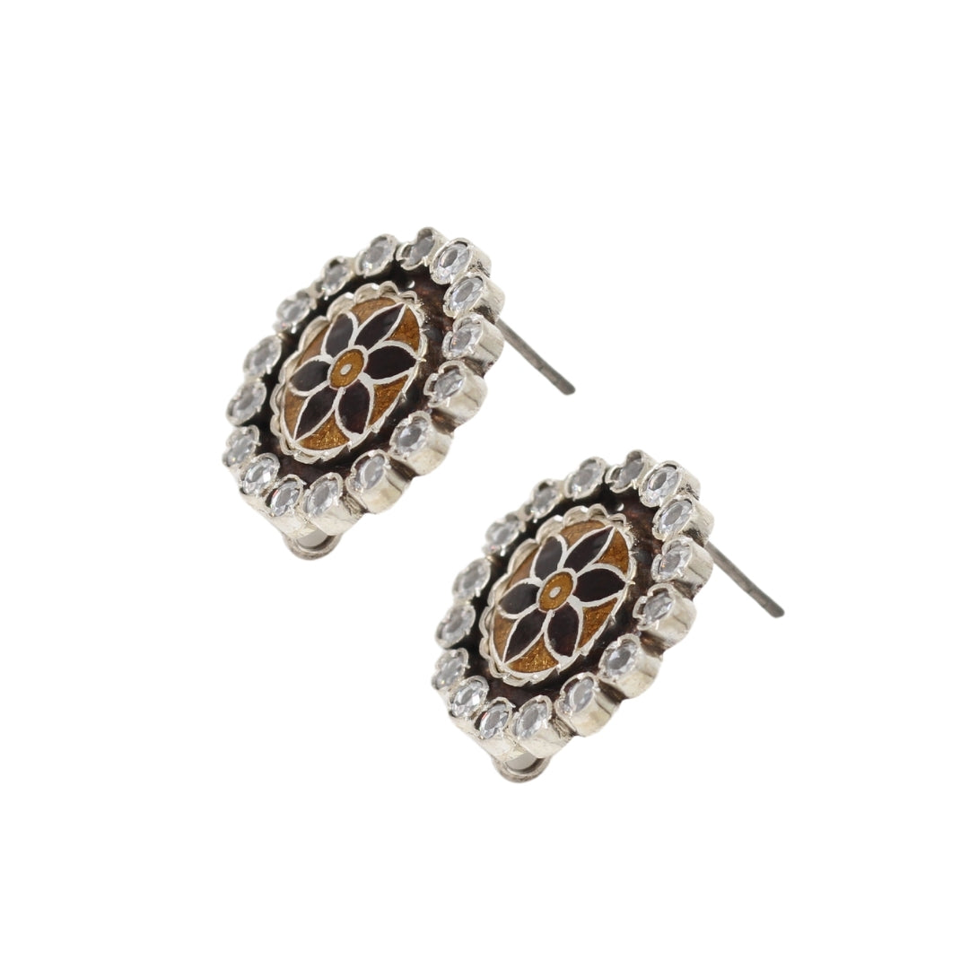 Classic Charm: Heritage-Inspired Silver Earrings by Sangeeta Boochra