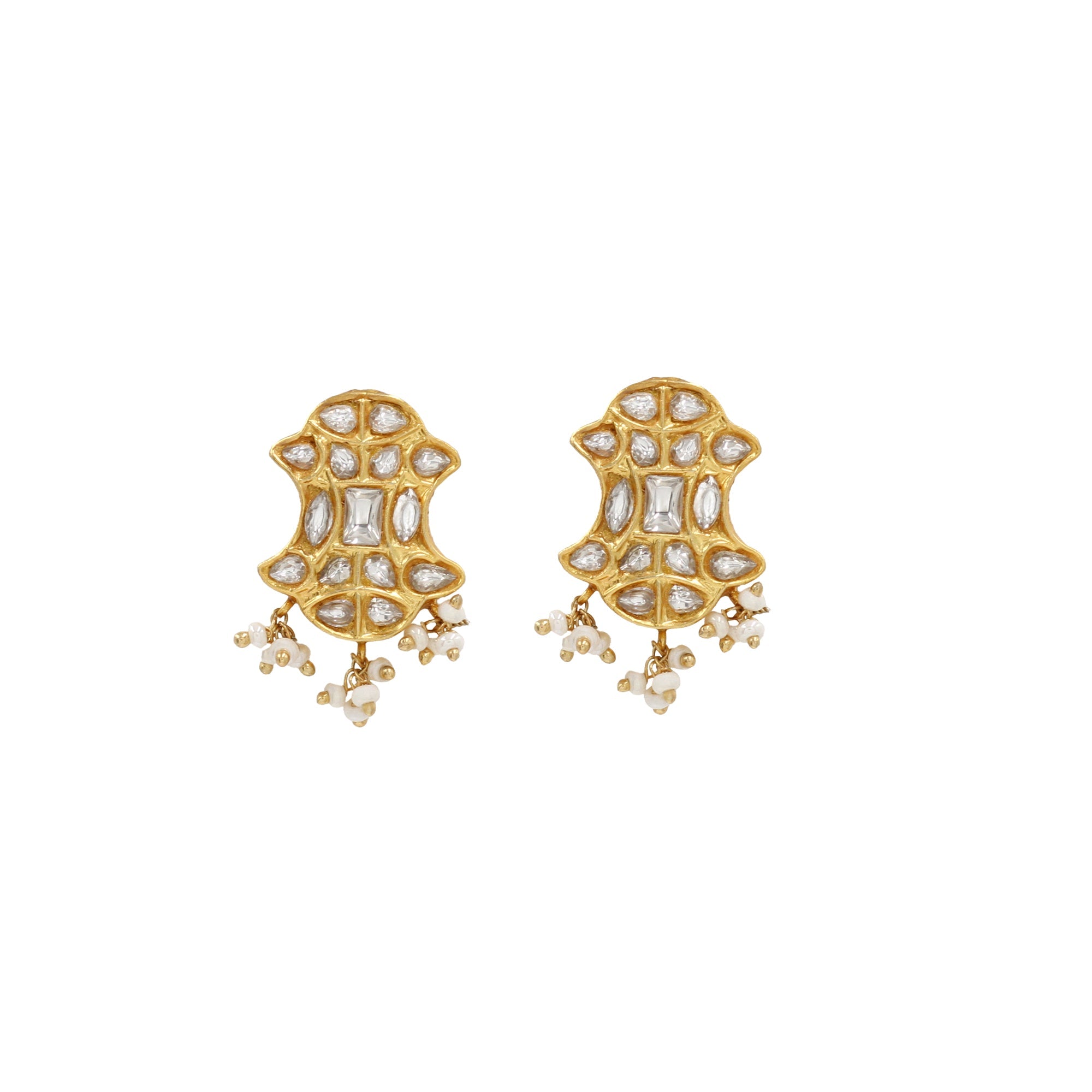 Royal Charm: Sangeeta Boochra Kundan-Studded Earrings