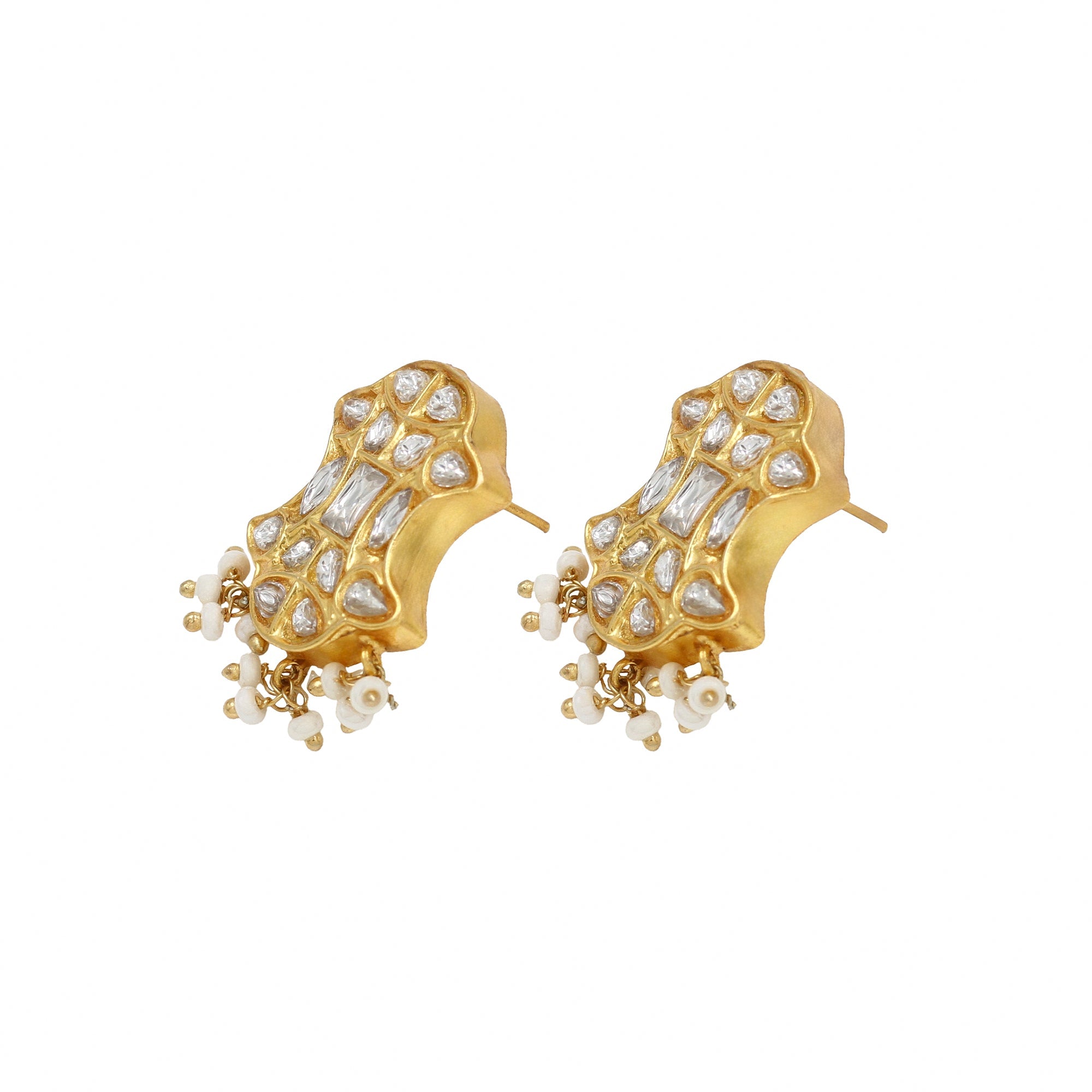 Royal Charm: Sangeeta Boochra Kundan-Studded Earrings