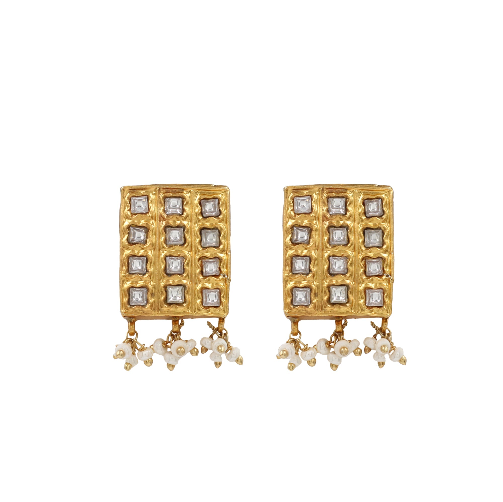 Golden Glow: Sangeeta Boochra Kundan Studded Earrings