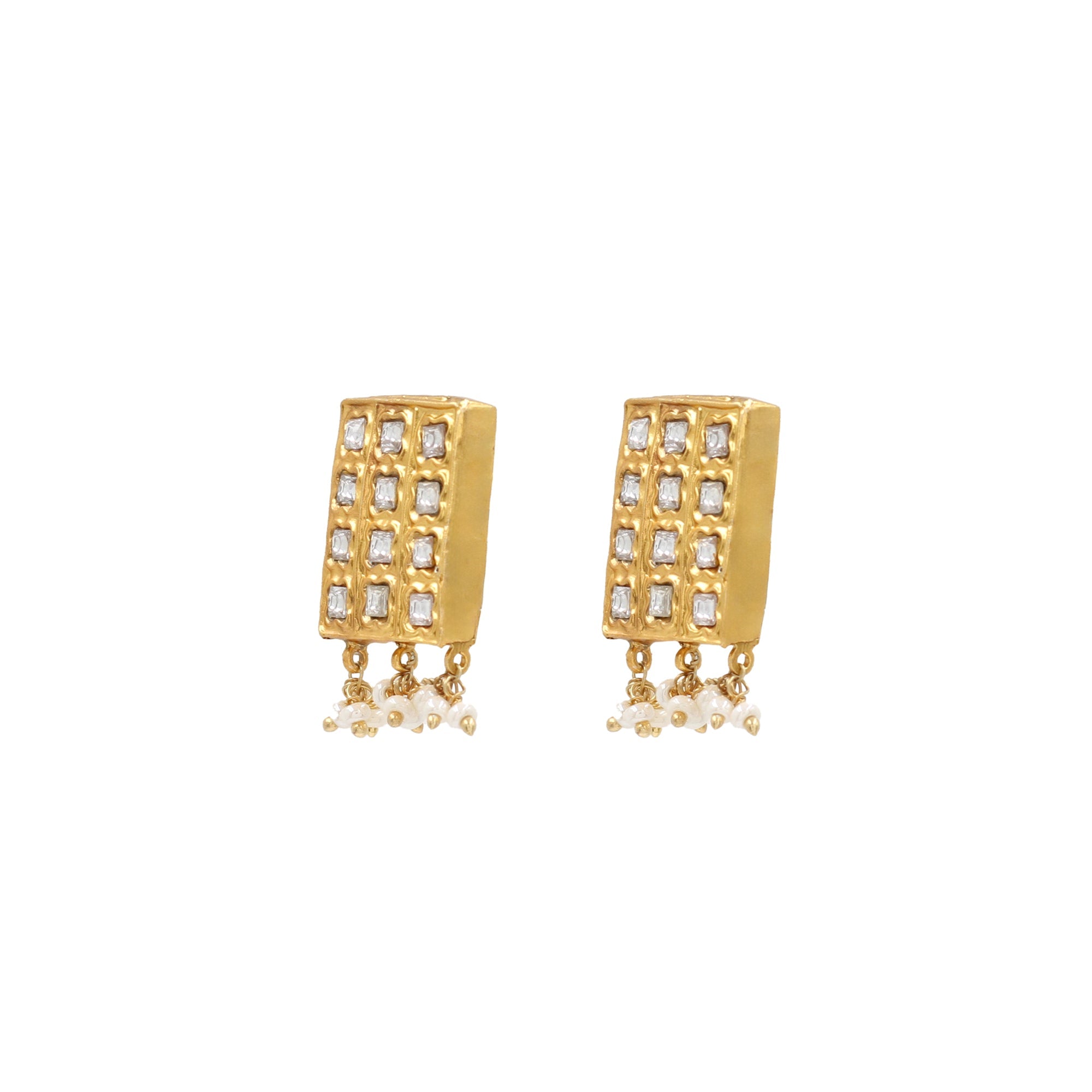 Golden Glow: Sangeeta Boochra Kundan Studded Earrings