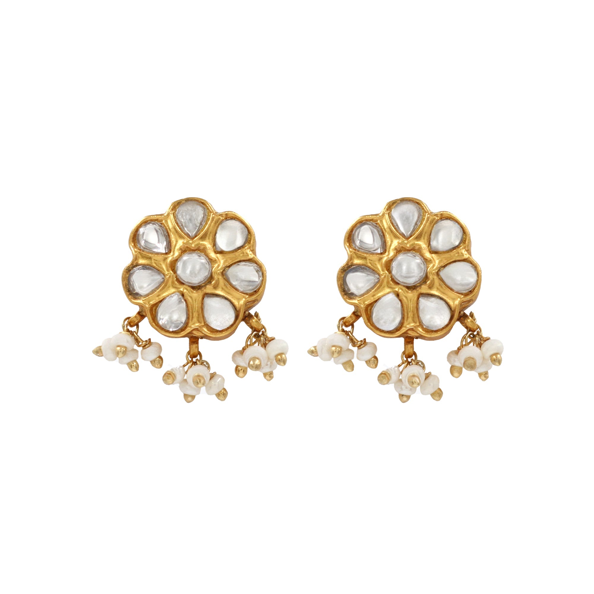 Golden Luxe: Kundan Earrings by Sangeeta Boochra