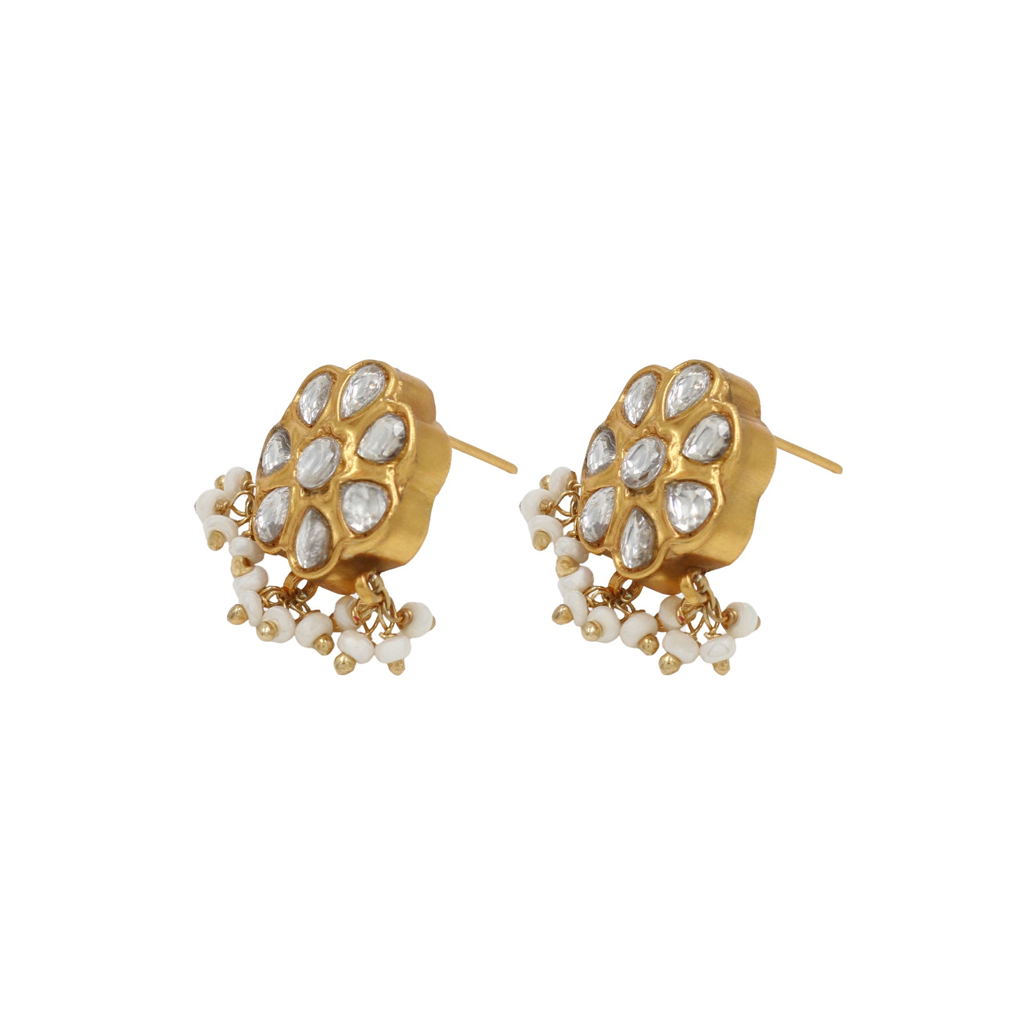 Golden Luxe: Kundan Earrings by Sangeeta Boochra