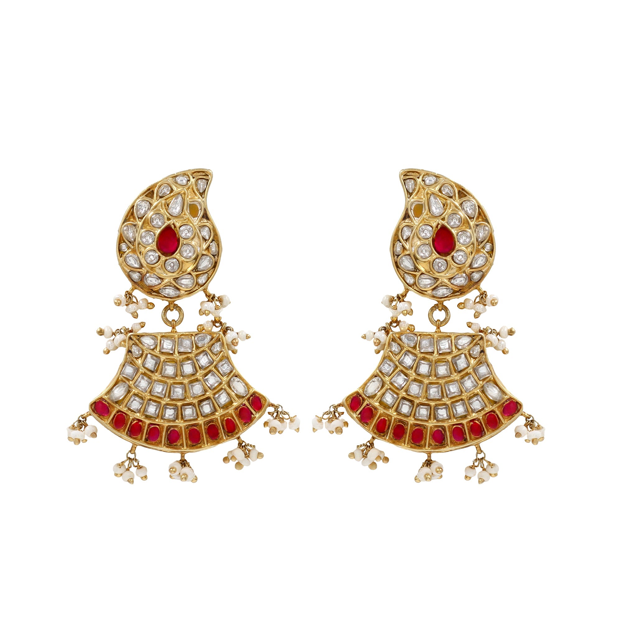 Gilded Grace: Sangeeta Boochra Kundan Earrings