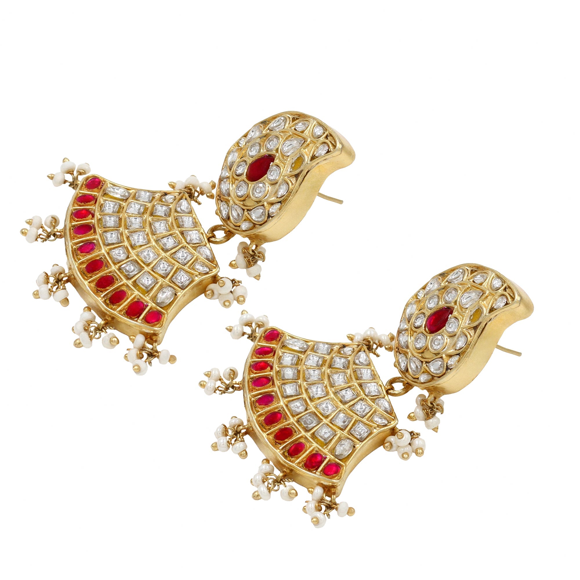 Gilded Grace: Sangeeta Boochra Kundan Earrings