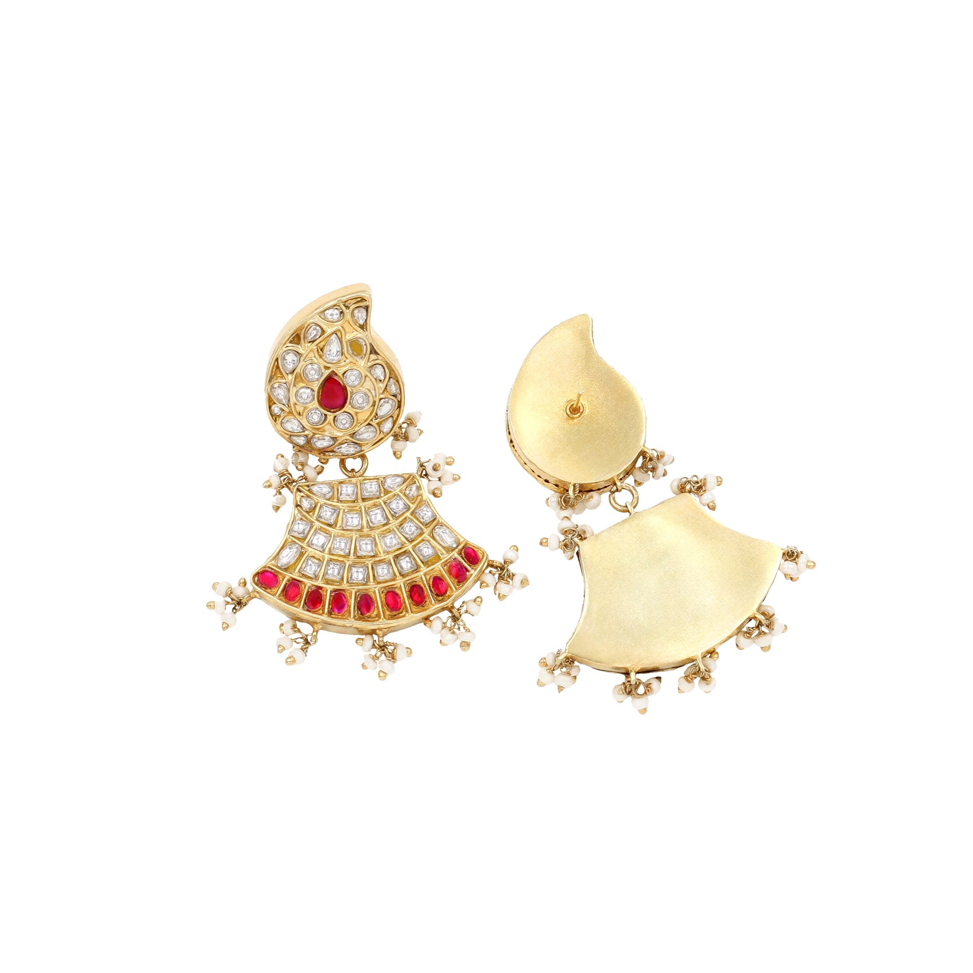 Gilded Grace: Sangeeta Boochra Kundan Earrings