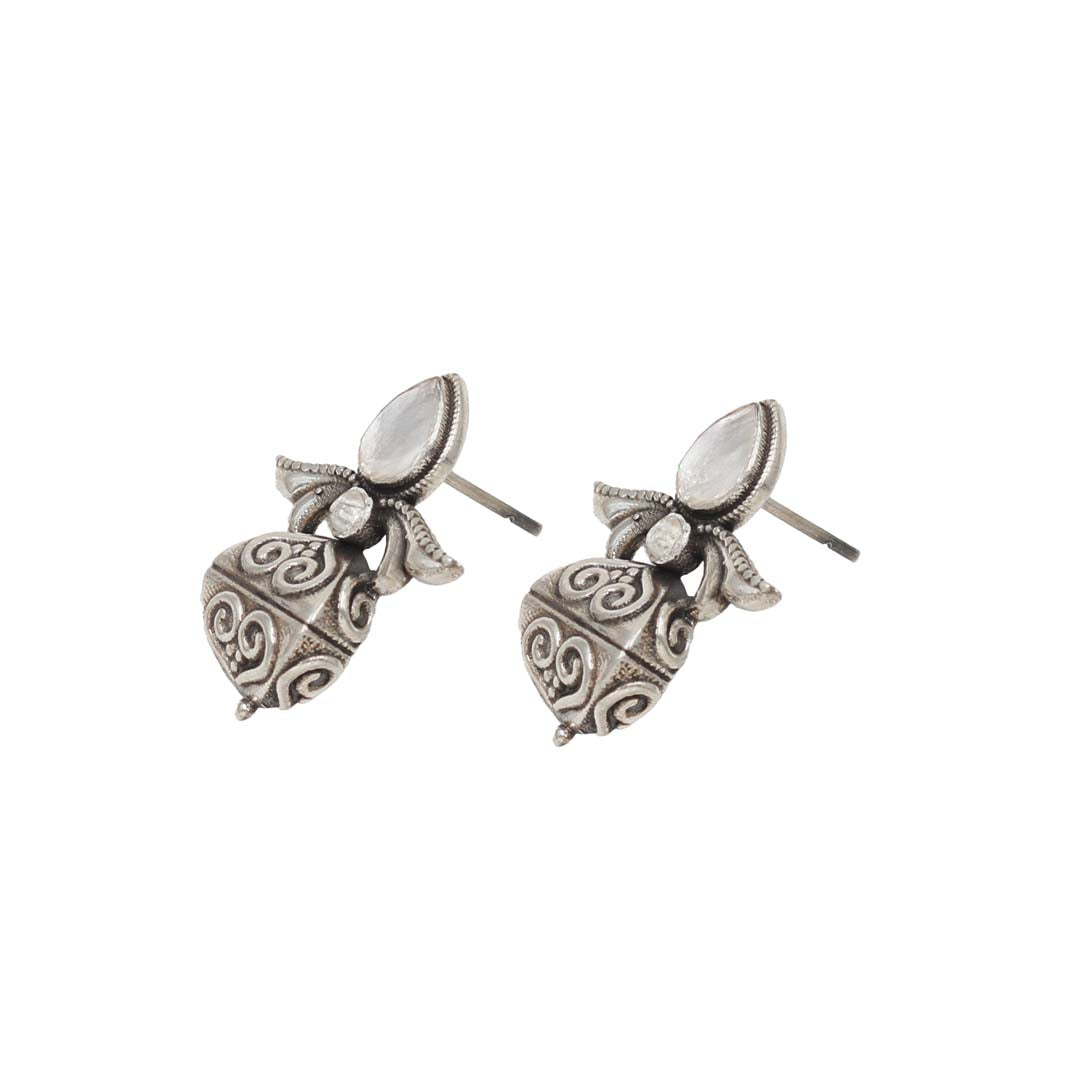 Sophisticated Simplicity: Sangeeta Boochra Silver Handcrafted Studs
