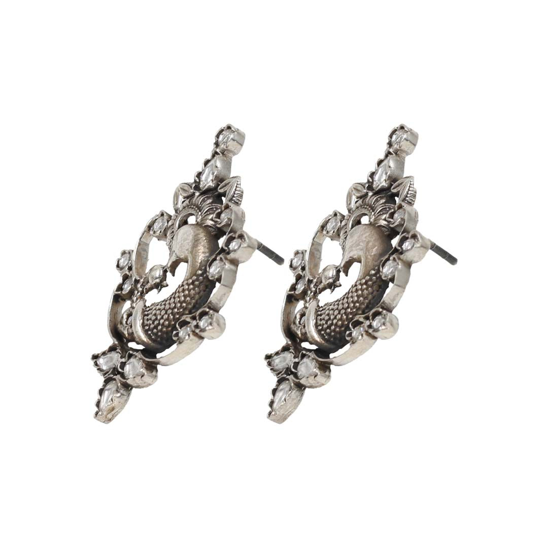 Timeless Simplicity: Handcrafted Silver Studs by Sangeeta Boochra