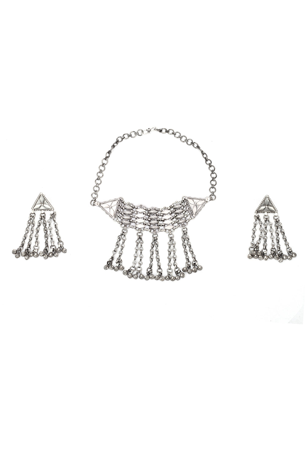 Silver Fillippa Necklace Set