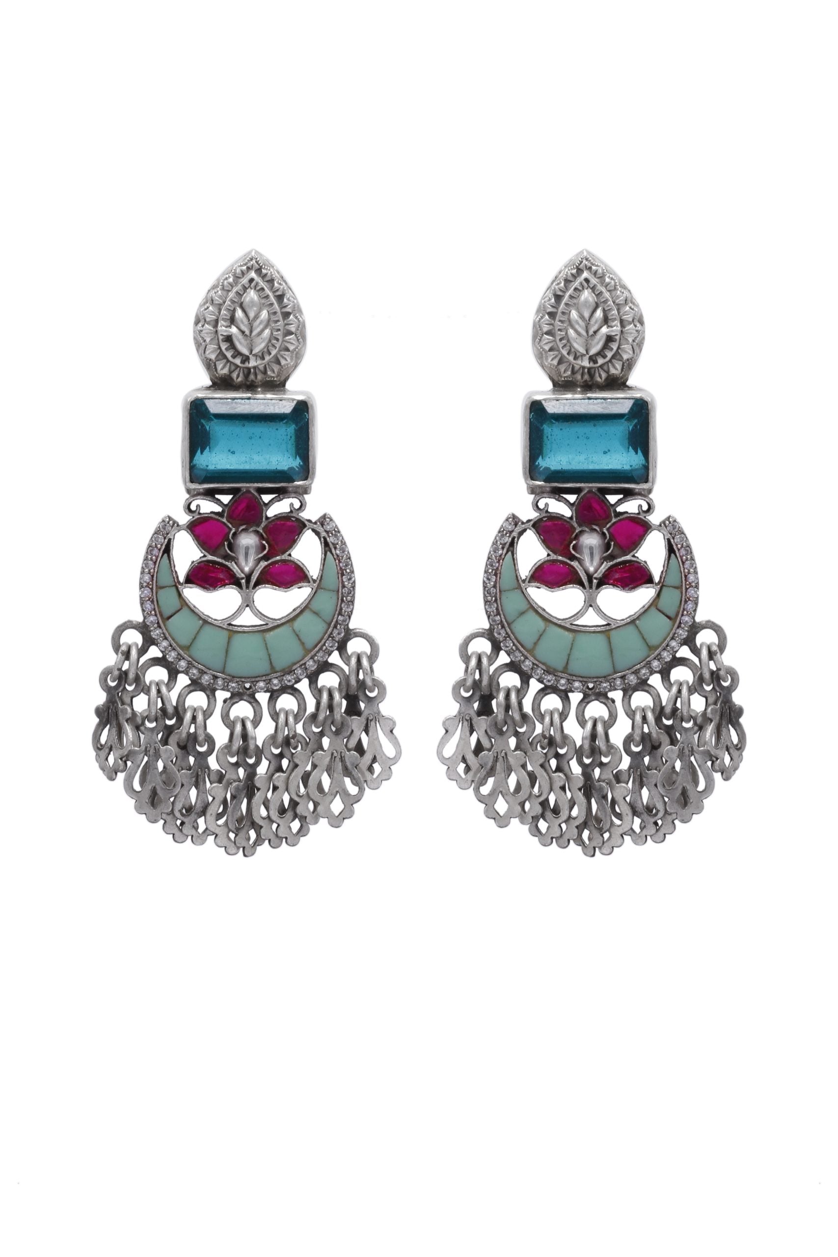 Image of Silver Hawiya Earrings