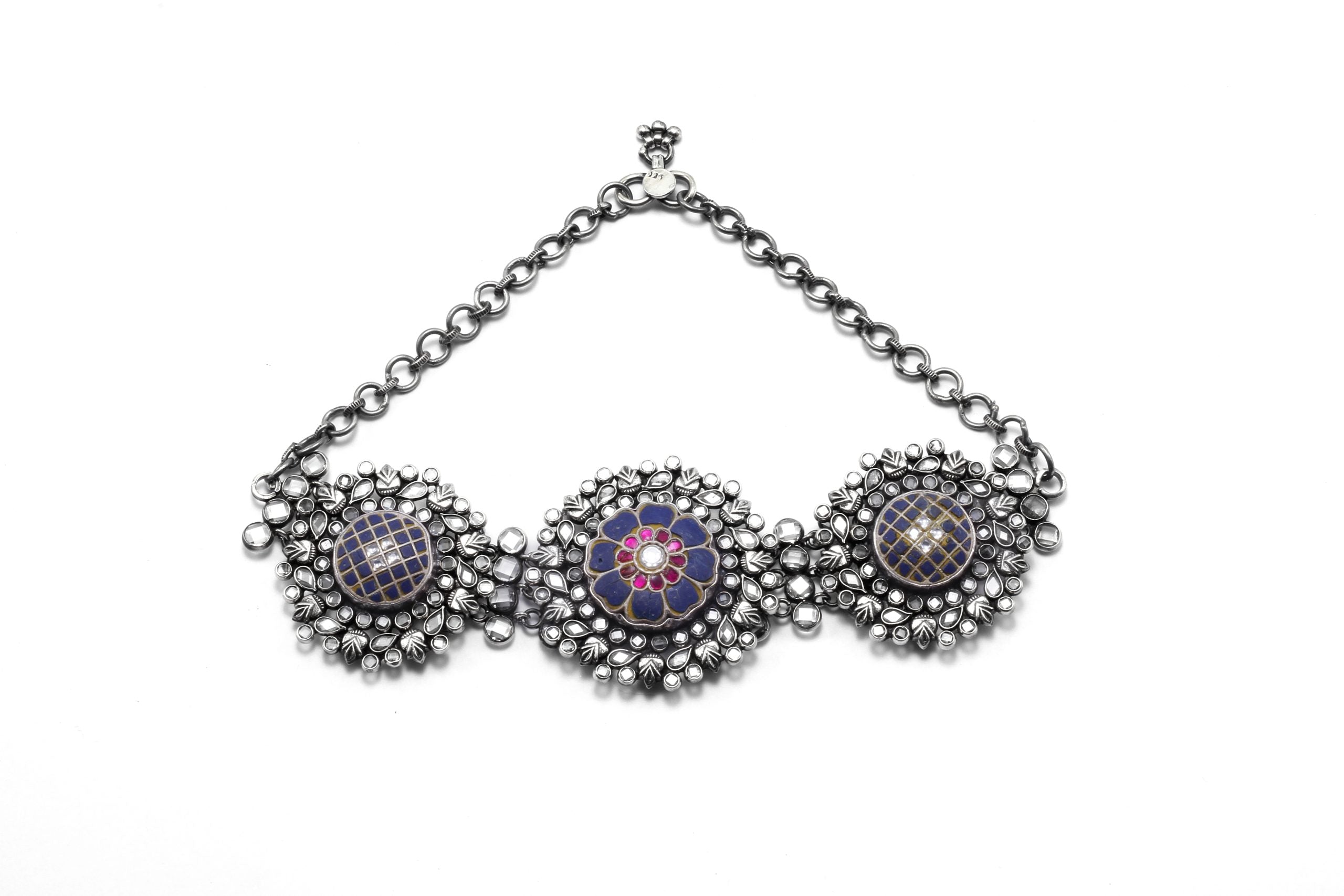 Image of Stunning Silver Aasira Choker