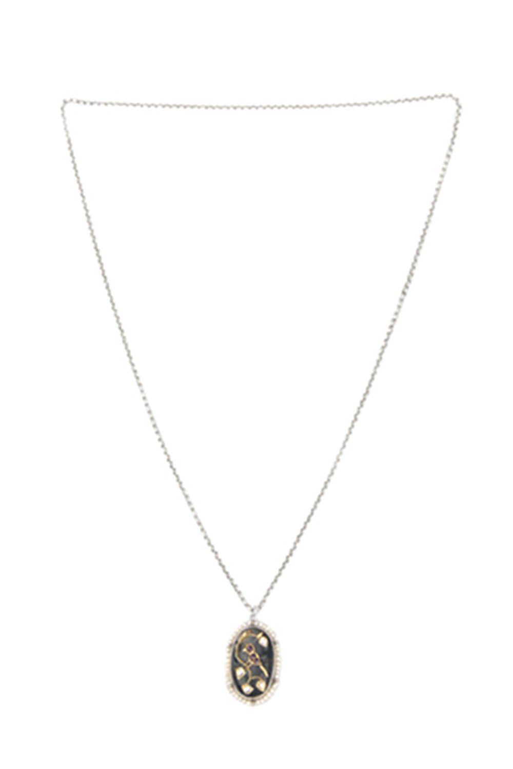 Silver Clarina Pendant With Chain