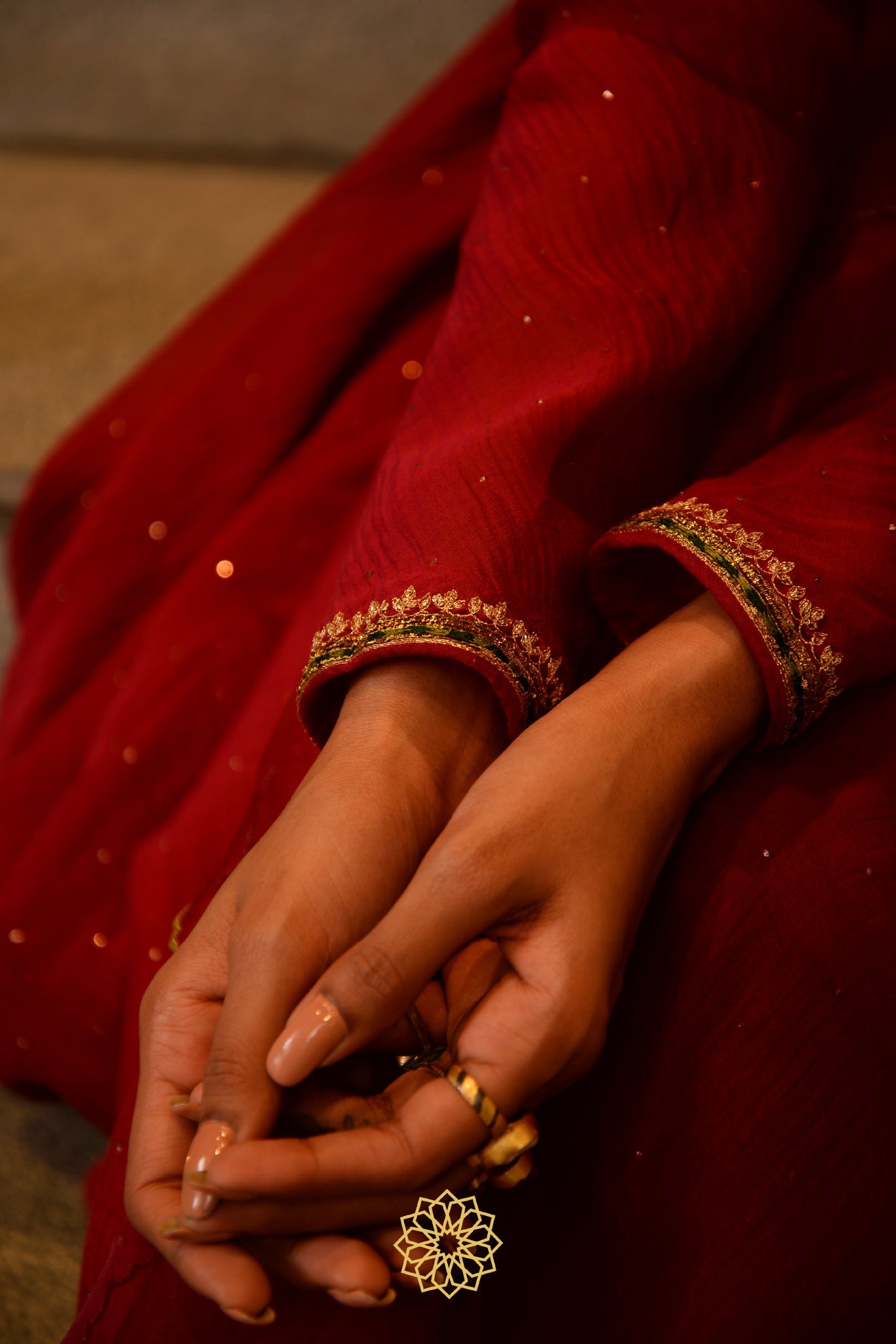 SCARLET CHANDERI KURTA SET
