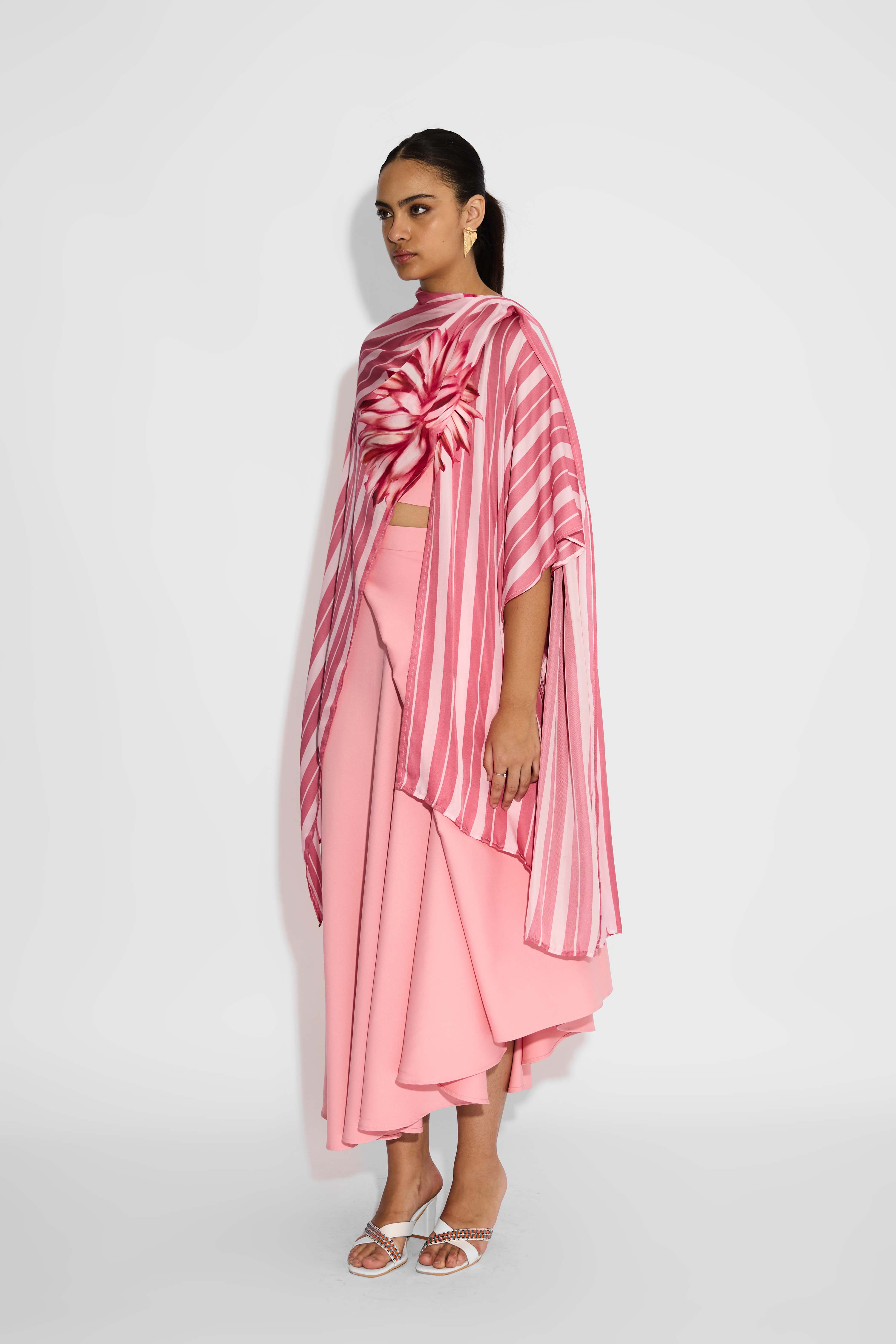 Striped Wrap Style Coverup