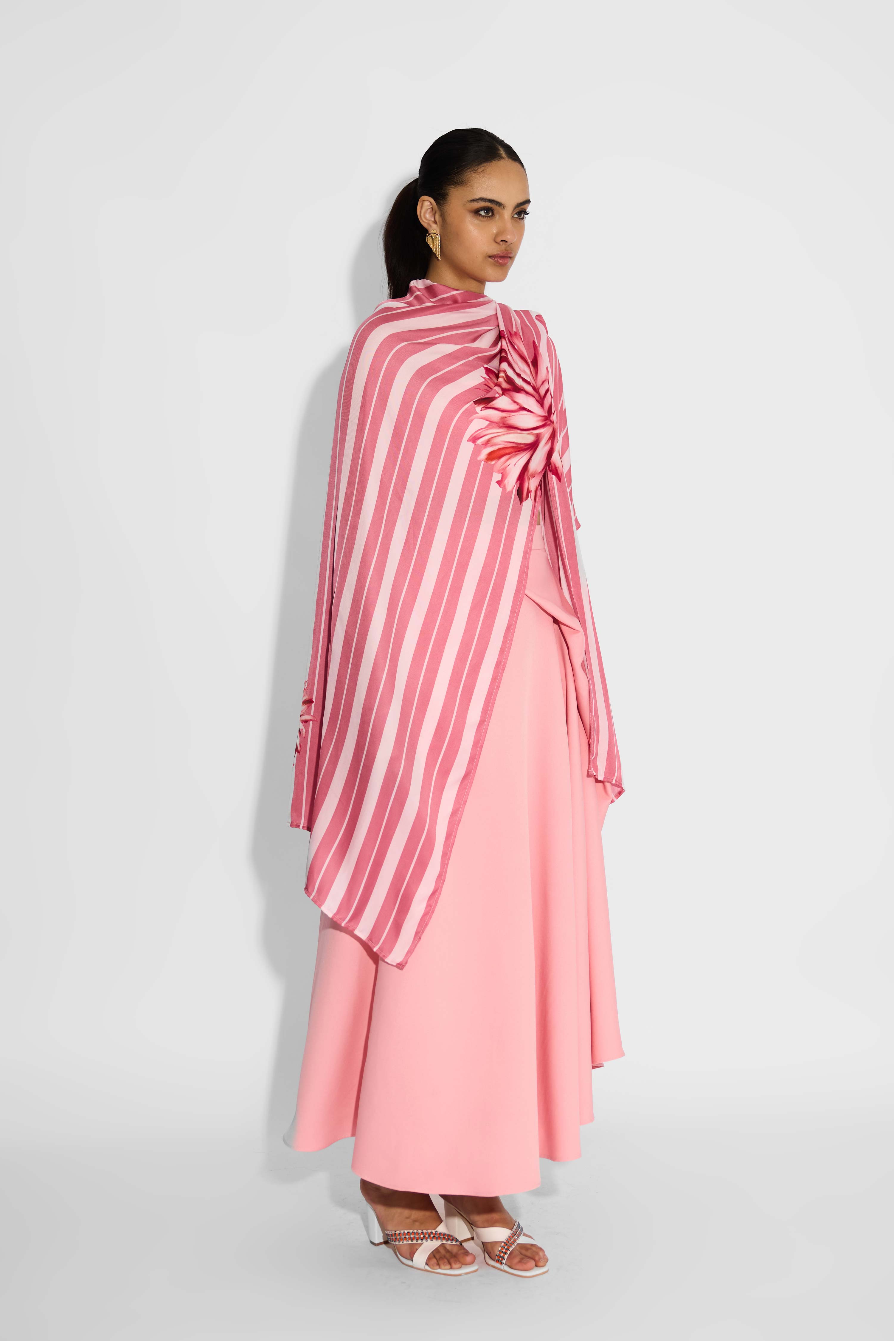 Striped Wrap Style Coverup