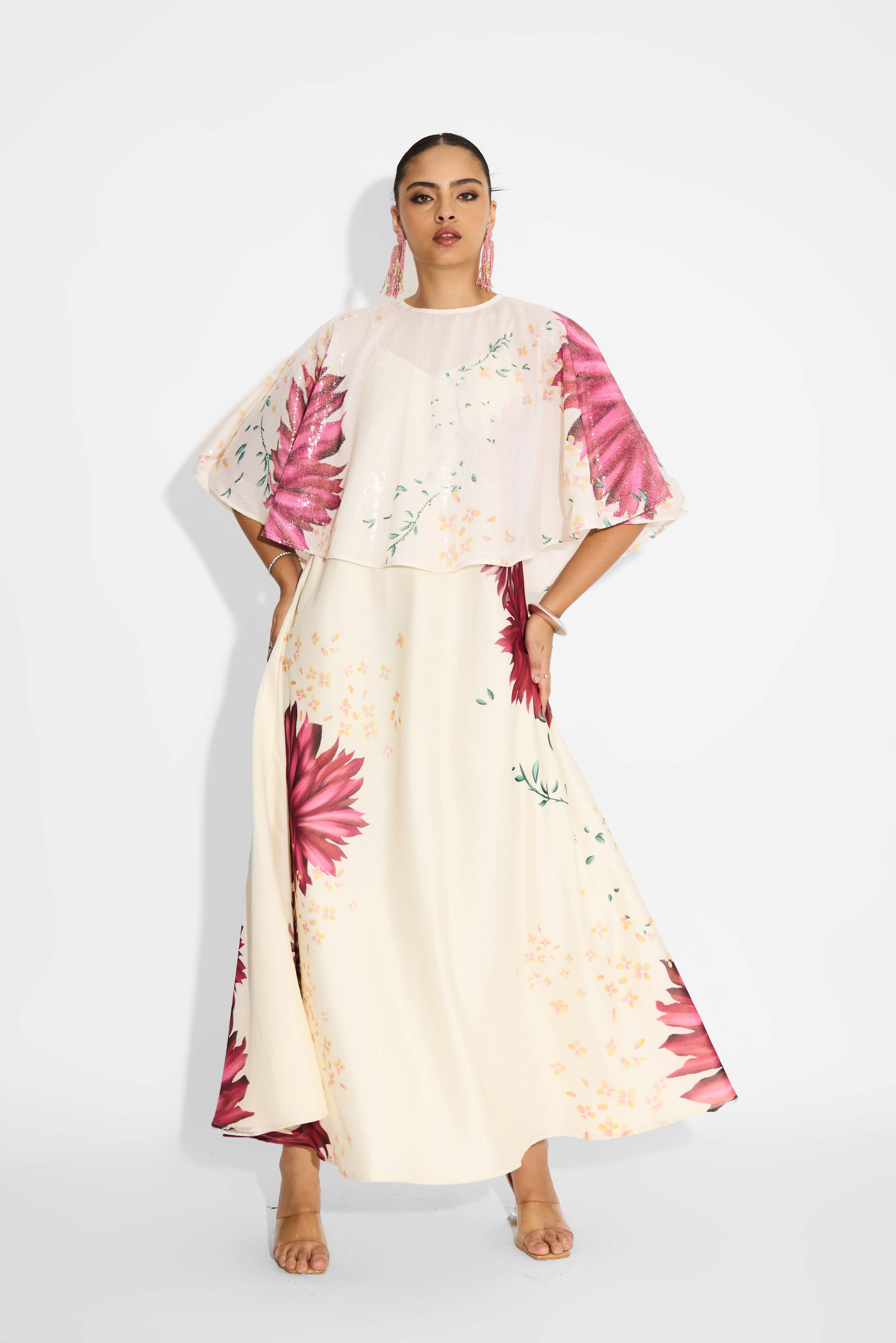 Ivory floral flare Set