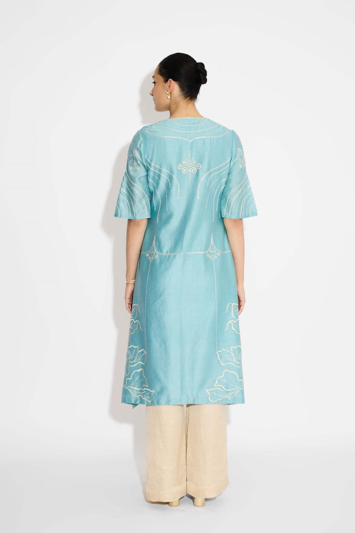 Aqua flare kurta