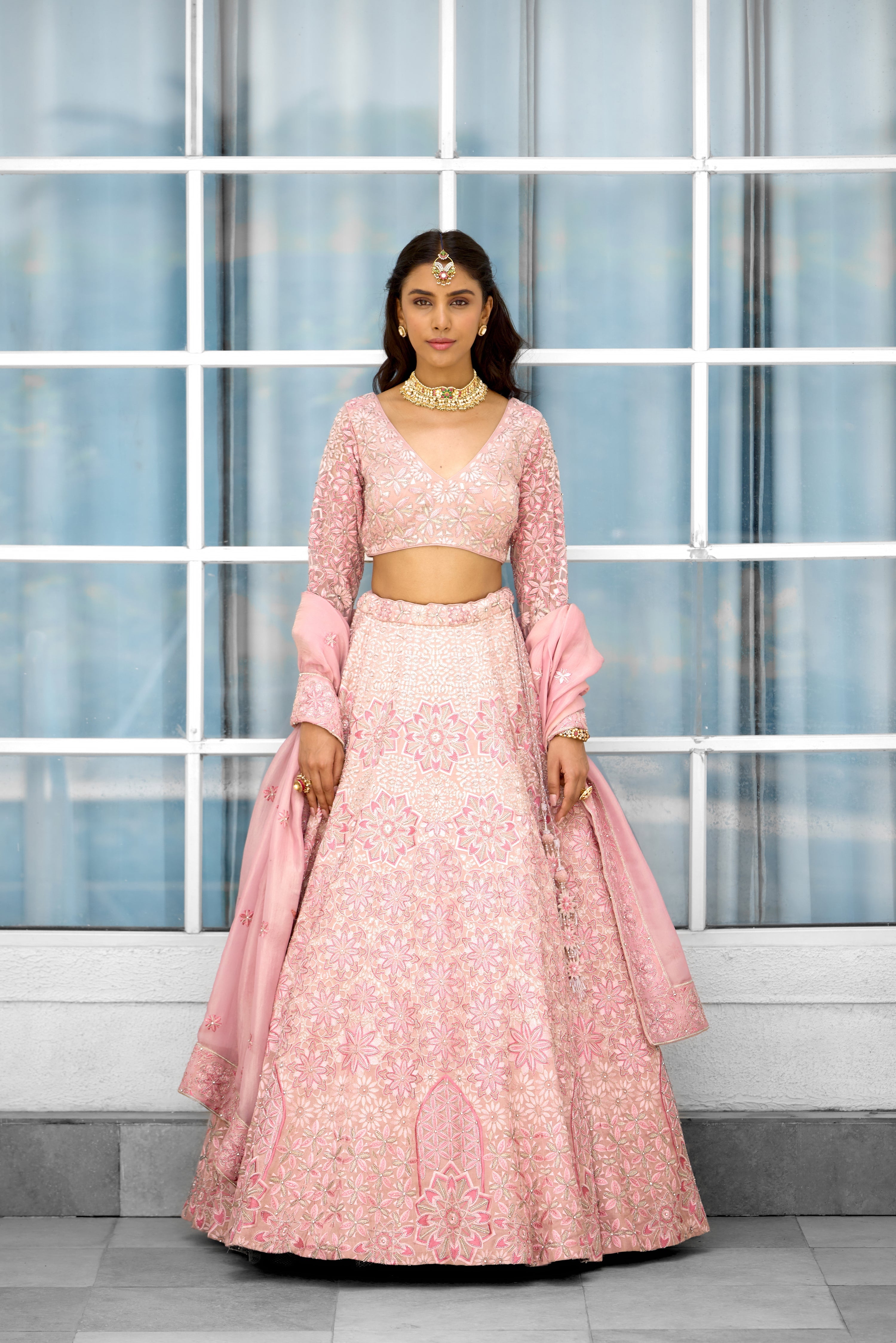 Blush Blossom Women wear Lehenga set
