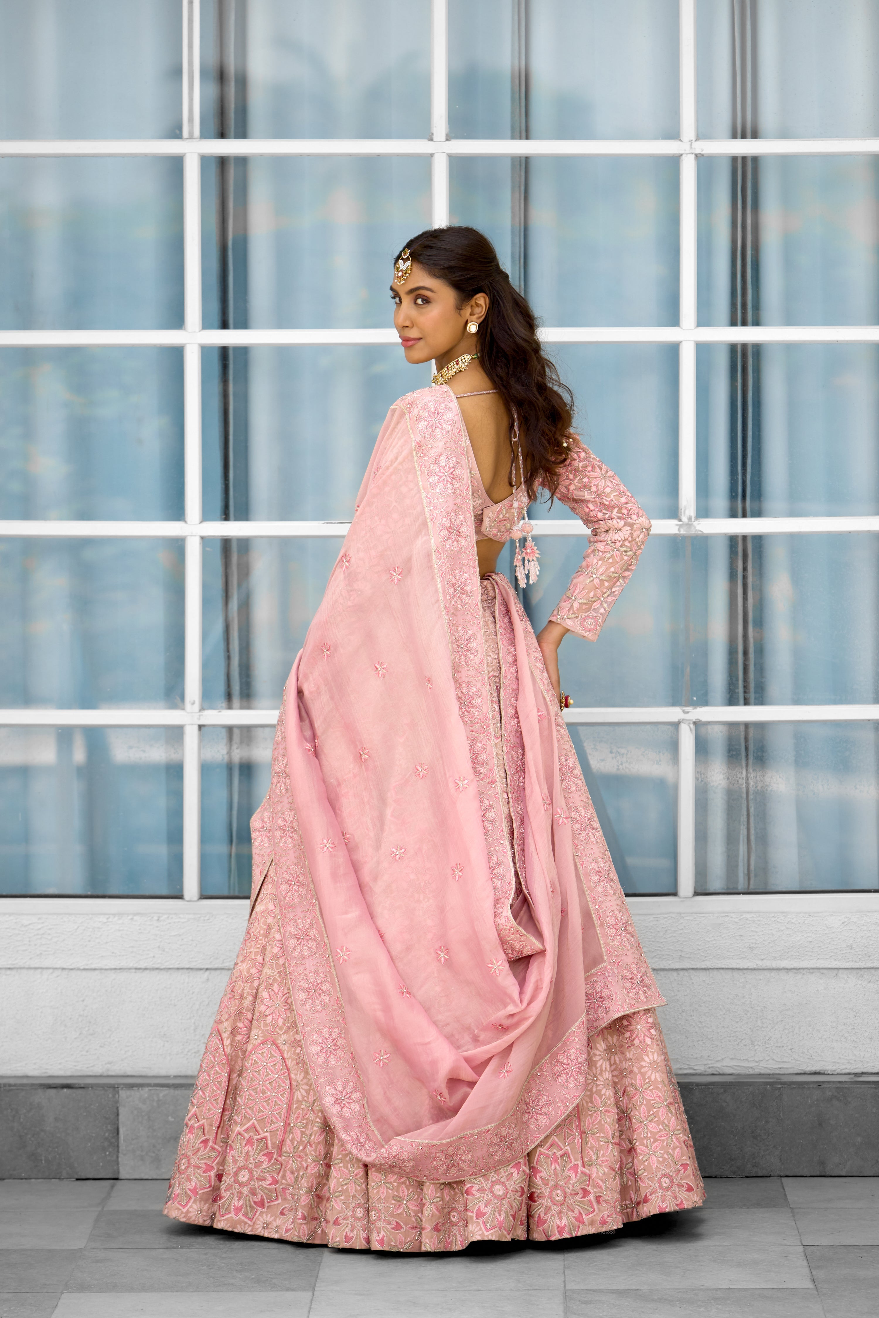 Blush Blossom Women wear Lehenga set
