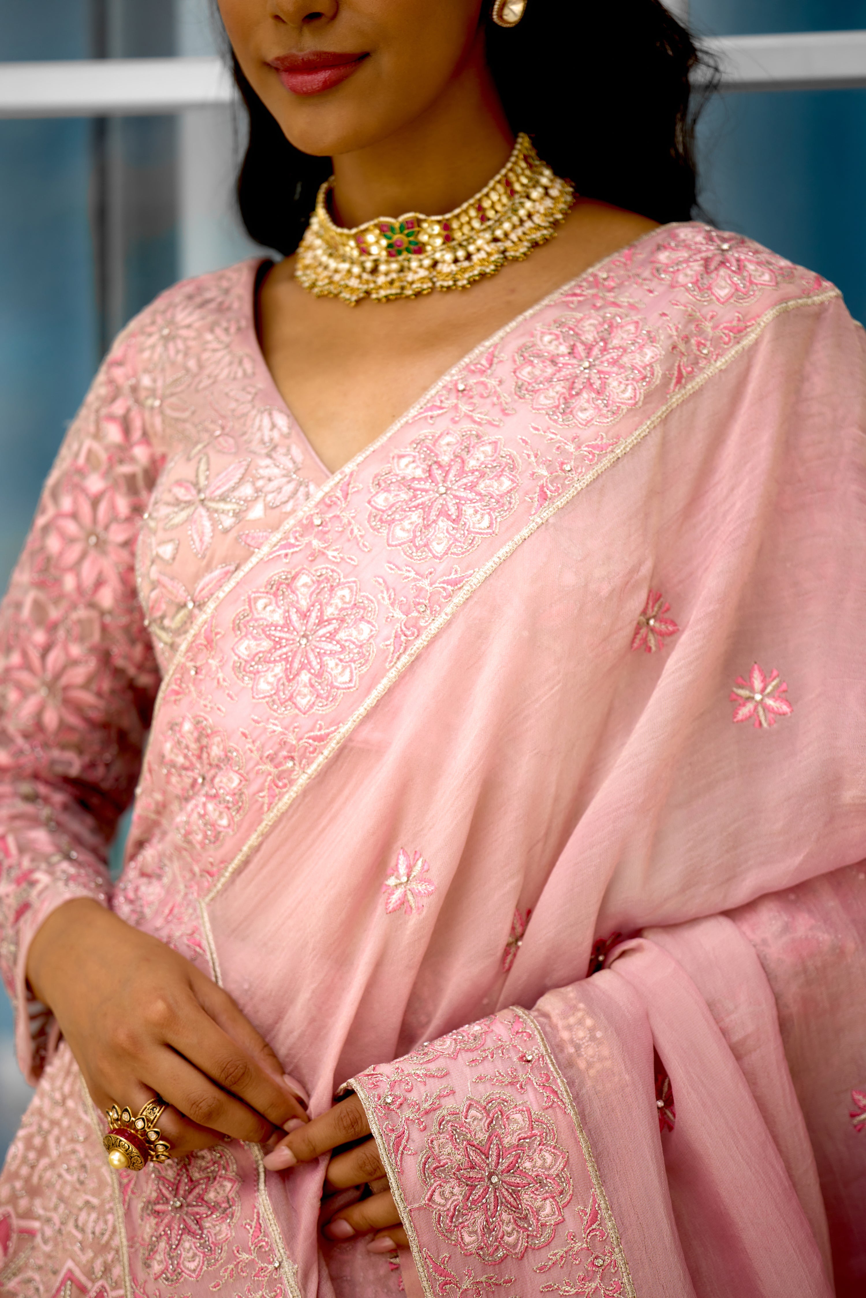 Blush Blossom Women wear Lehenga set