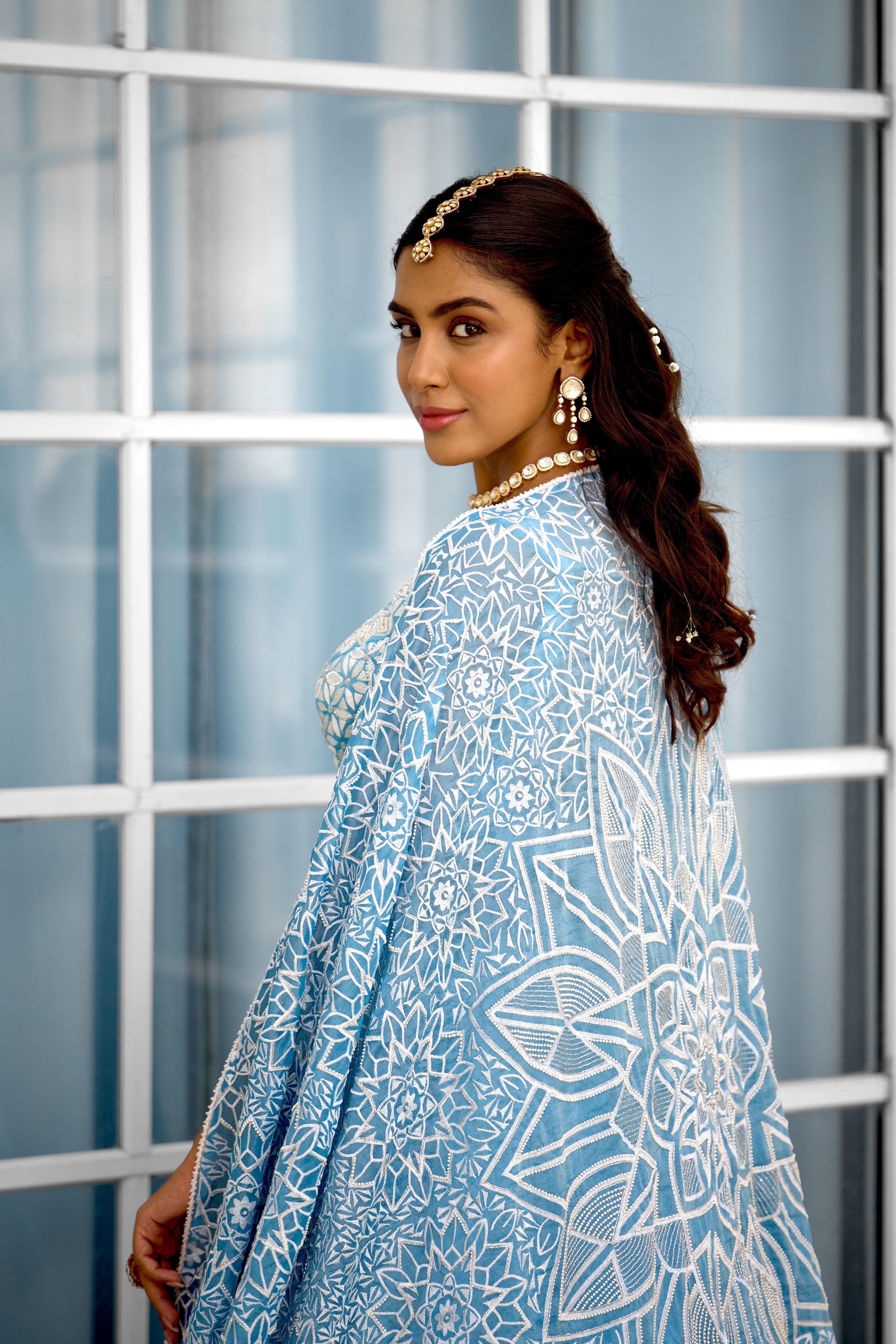 Blue Blossom Womens wear Lehenga set