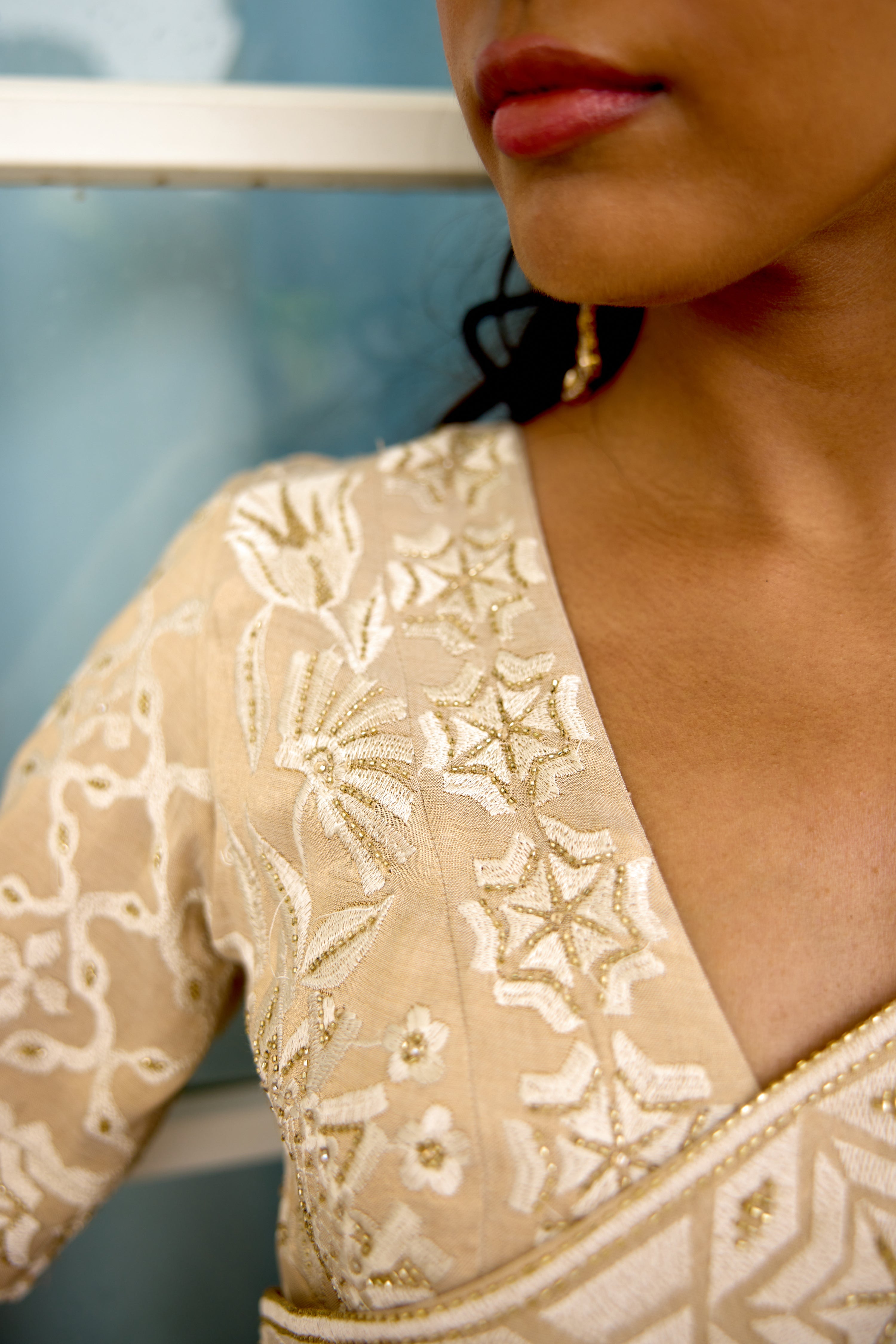 Honey Drop Women wear saree blouse set