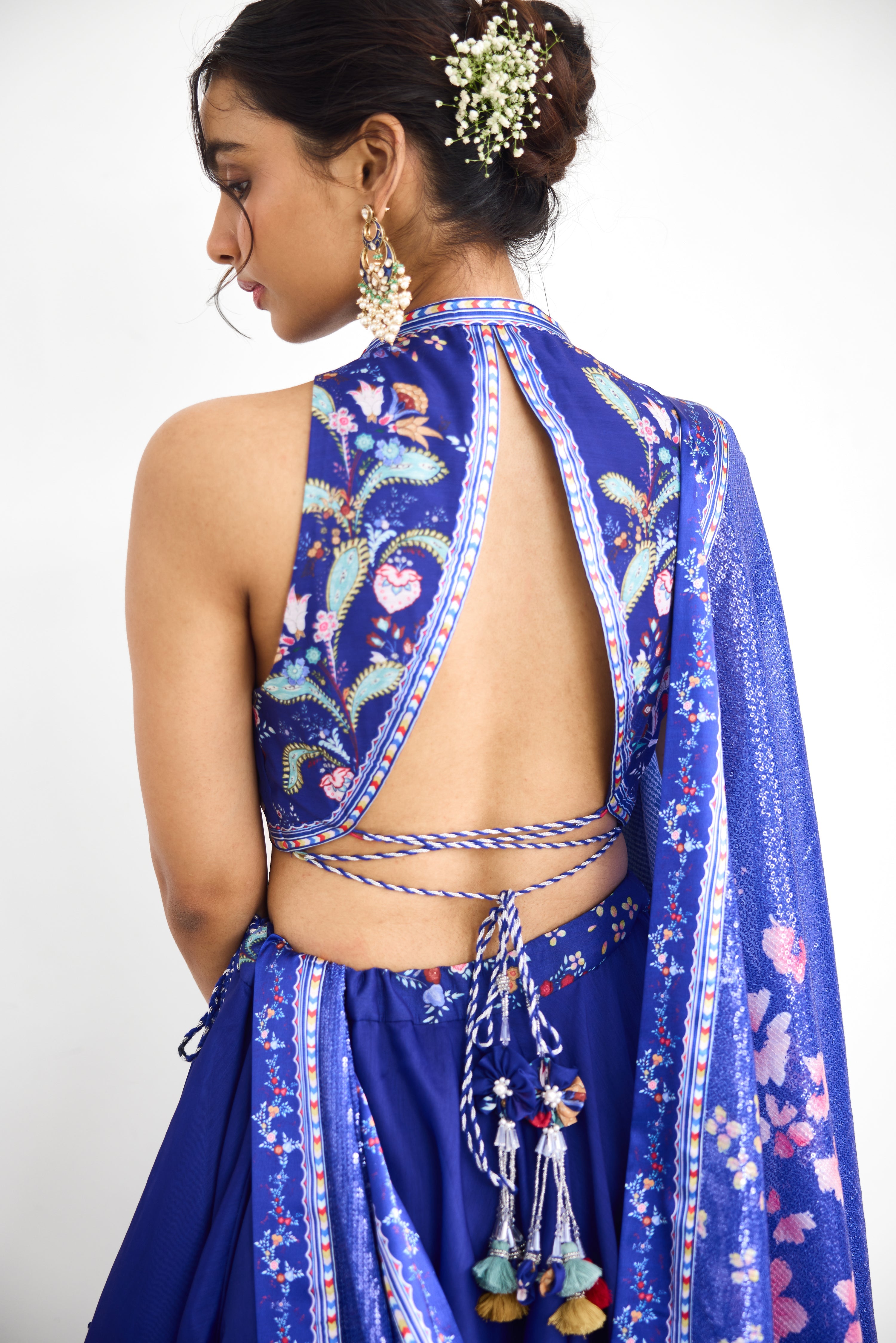Peacock garden women wear Printed Lehenga set