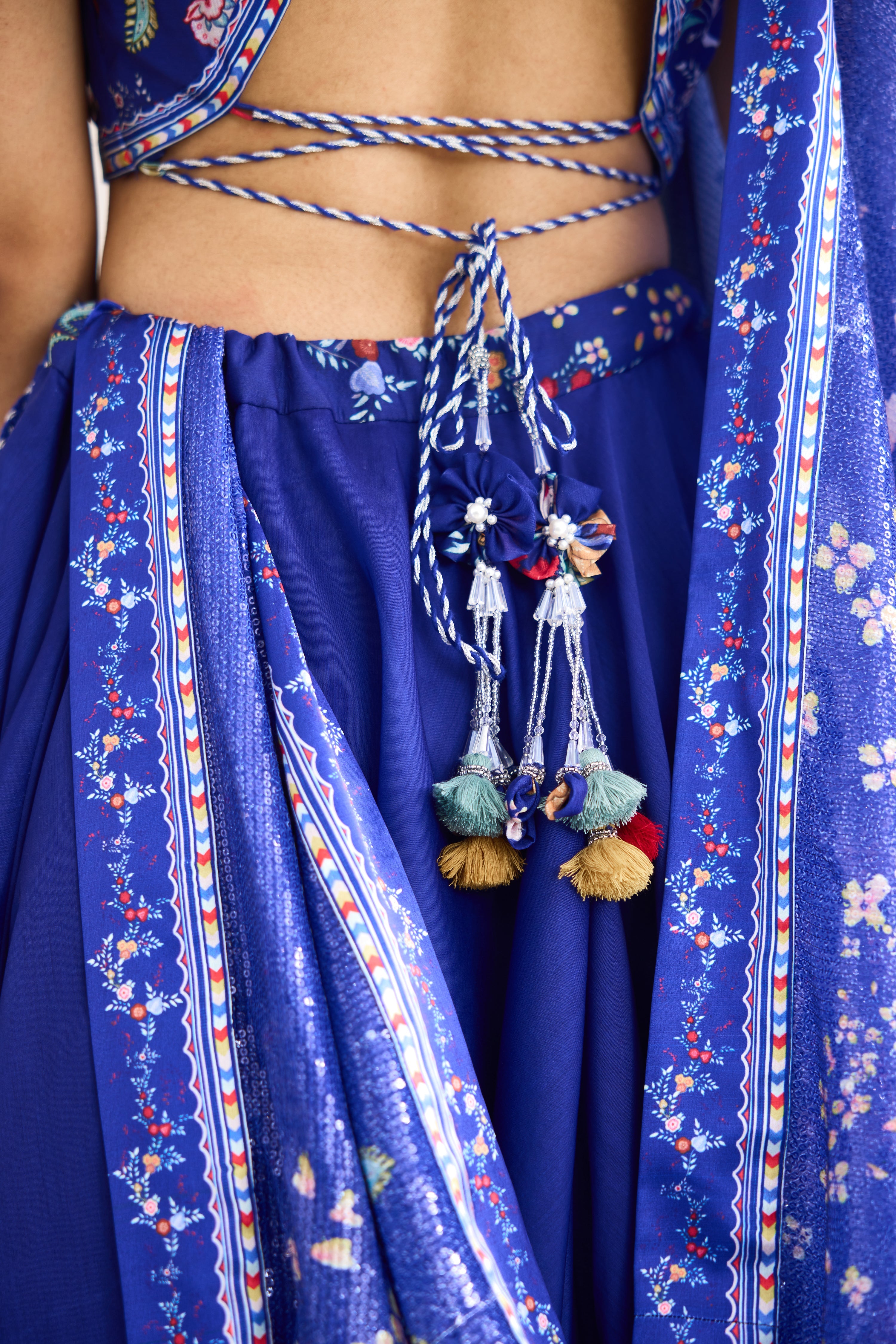 Peacock garden women wear Printed Lehenga set
