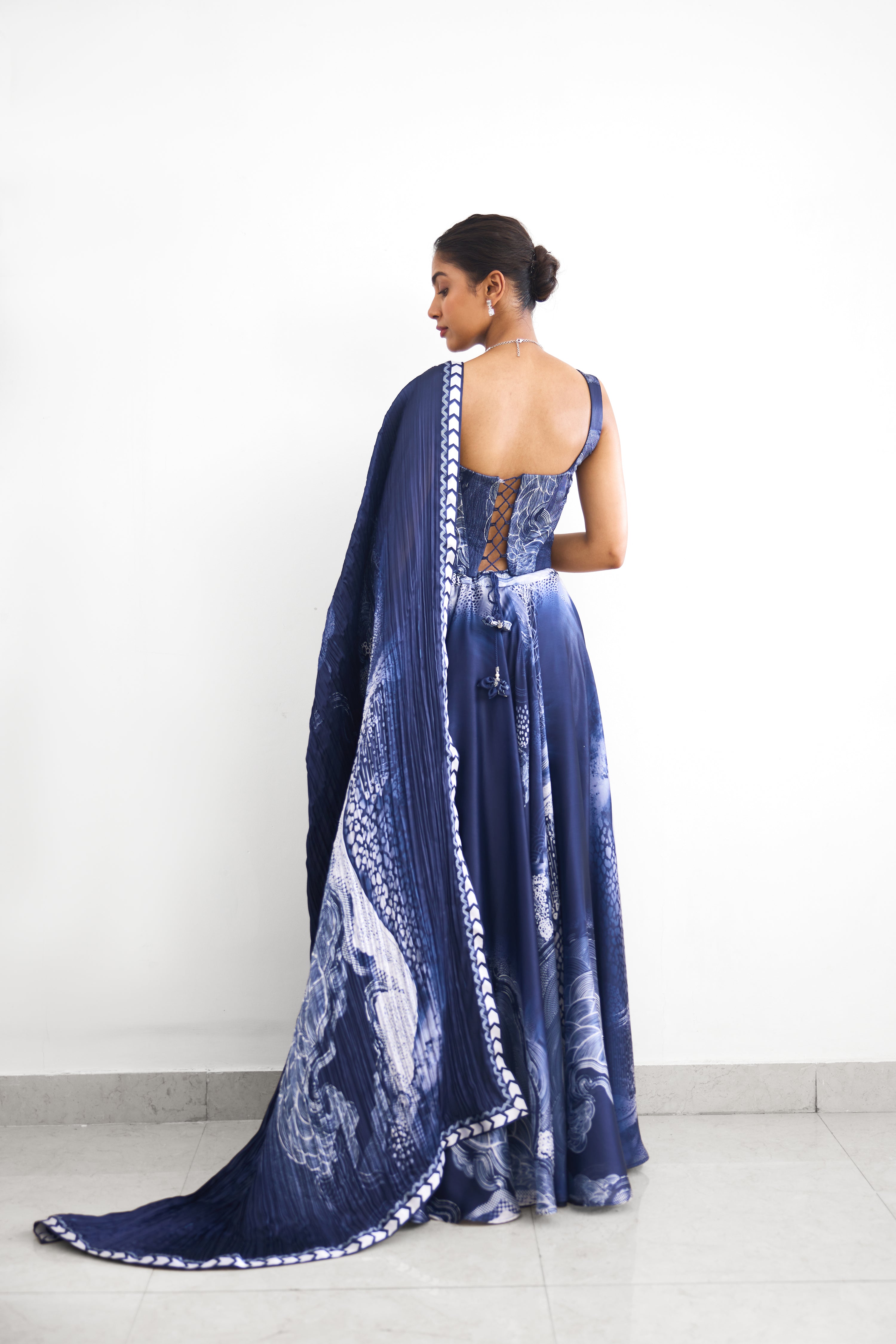 Swirl Print Women wear Printed Lehenga set