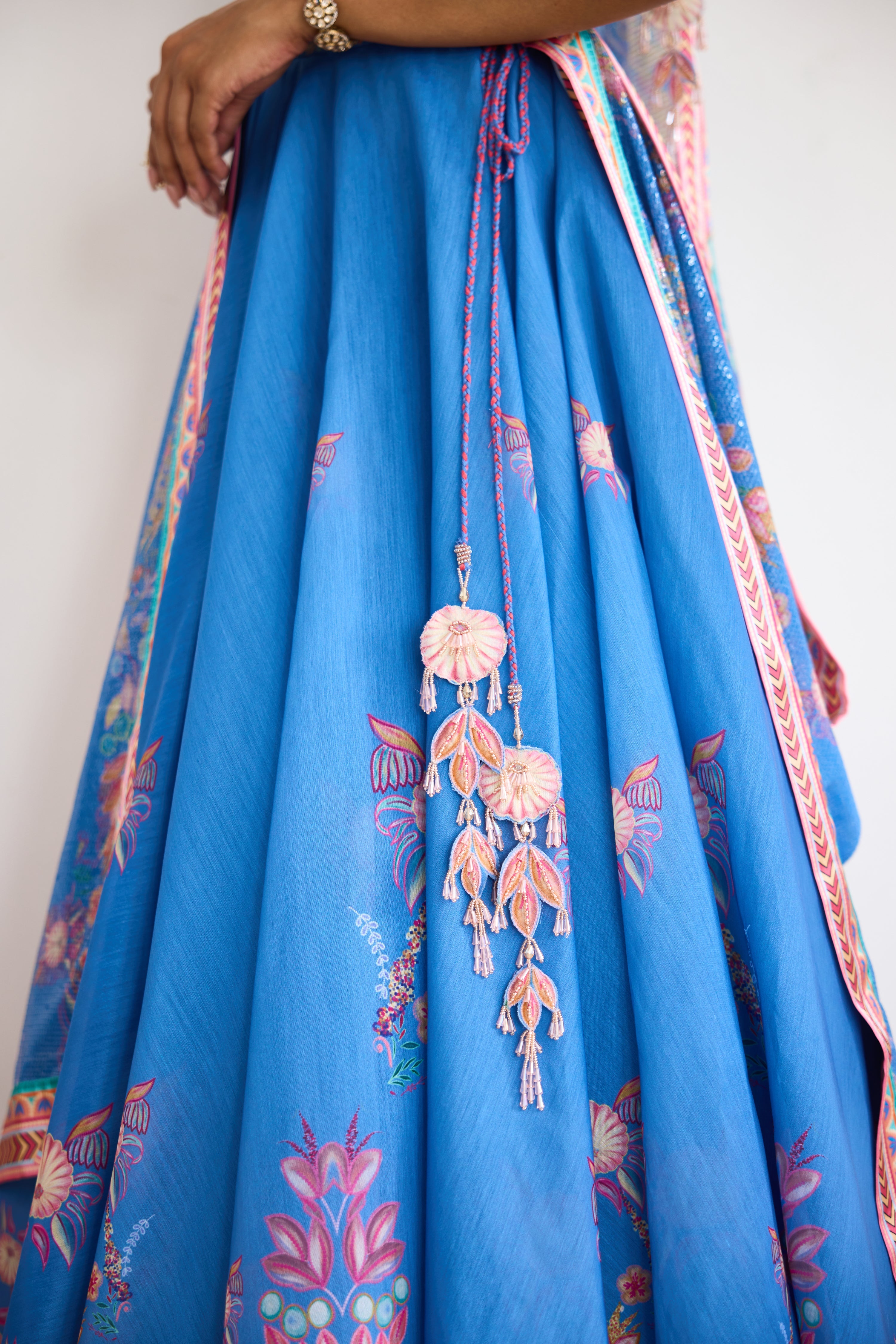 Blue Haze Women wear Printed Lehenga set