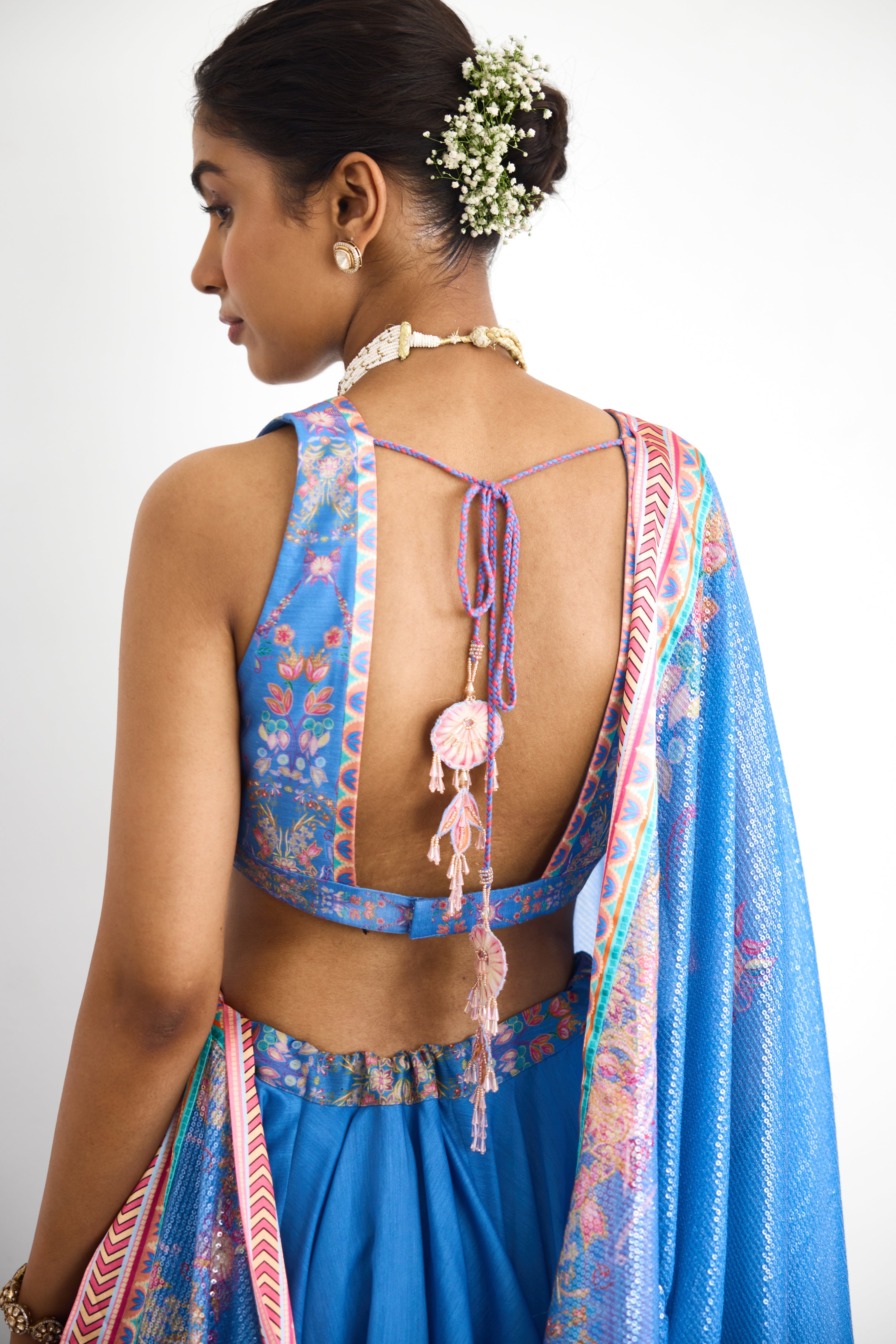 Blue Haze Women wear Printed Lehenga set