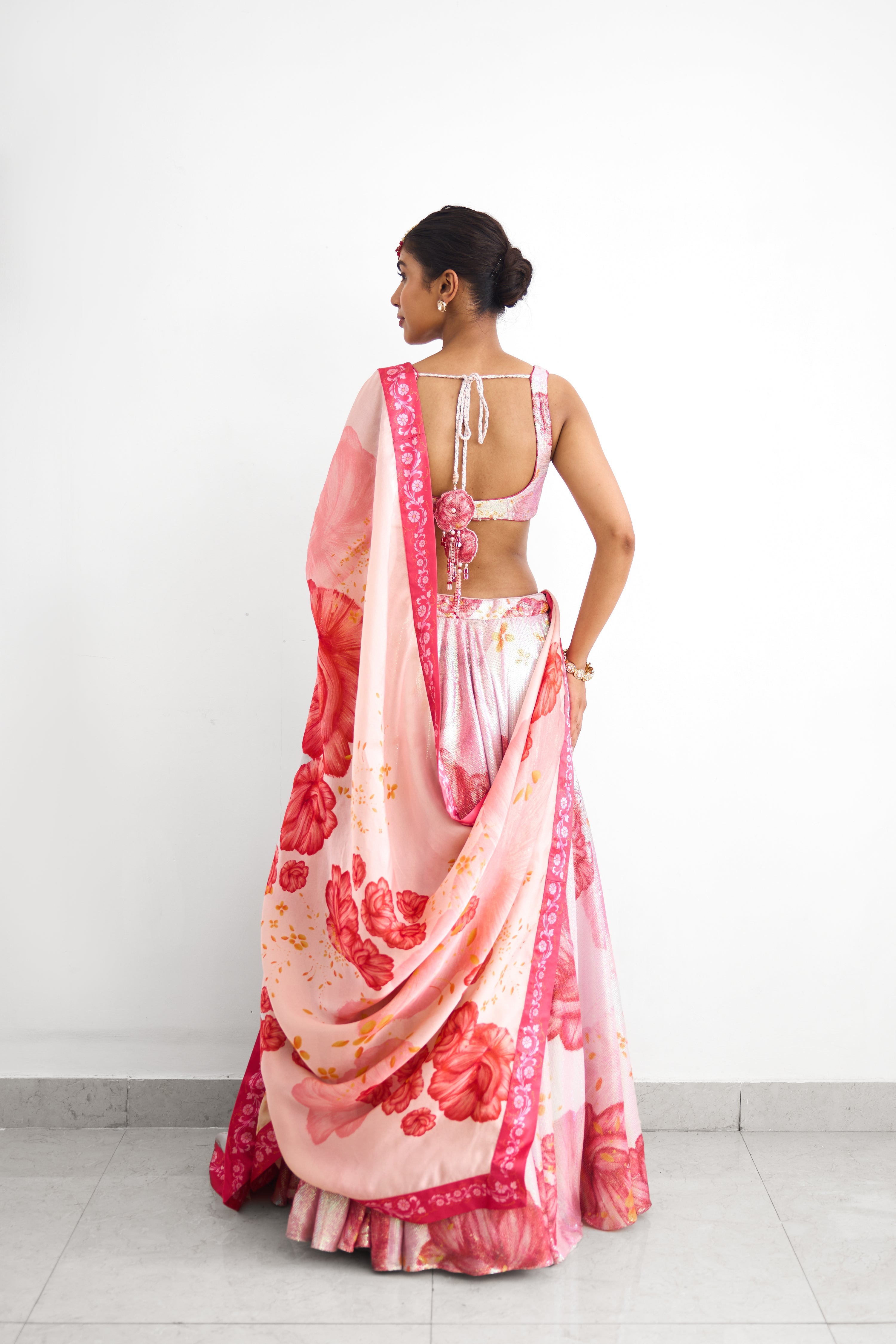 Blush Bloom Women wear Sequence Lehenga set