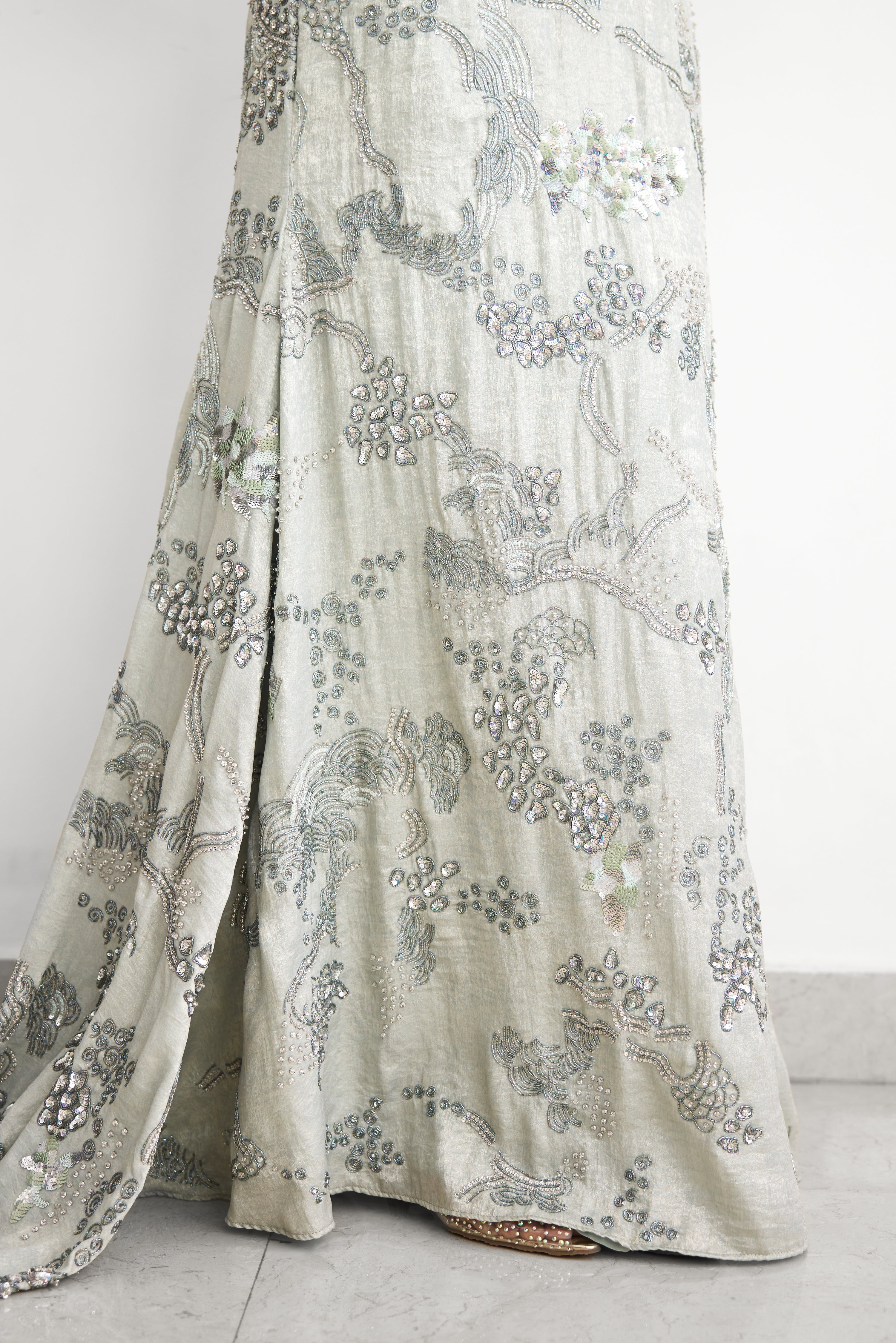 Sea Breeze Women wear Embellished Floor Length gown