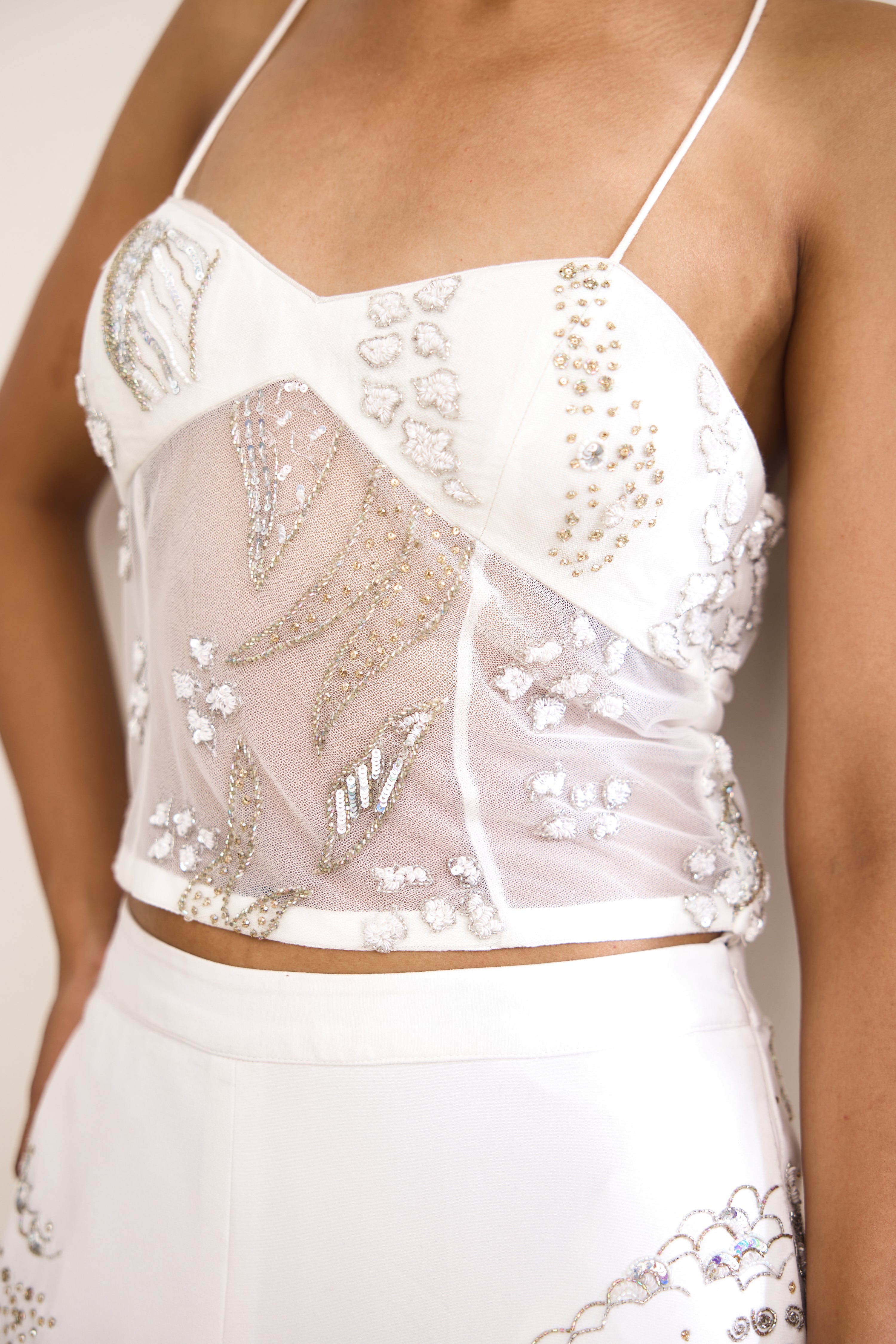 Aurora Ivory Women wear Jacket Pant Corset set
