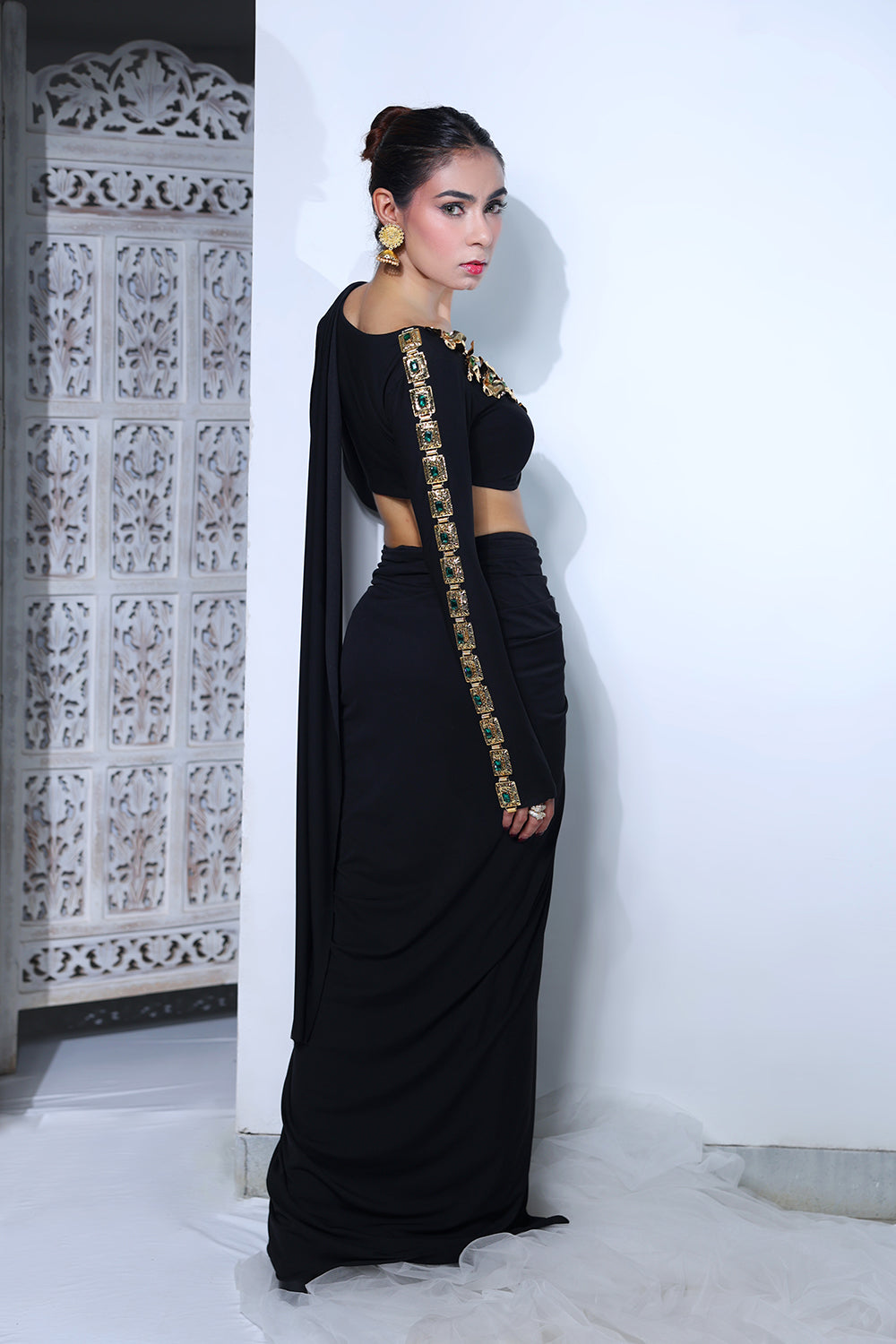 Midnight Alloy Saree