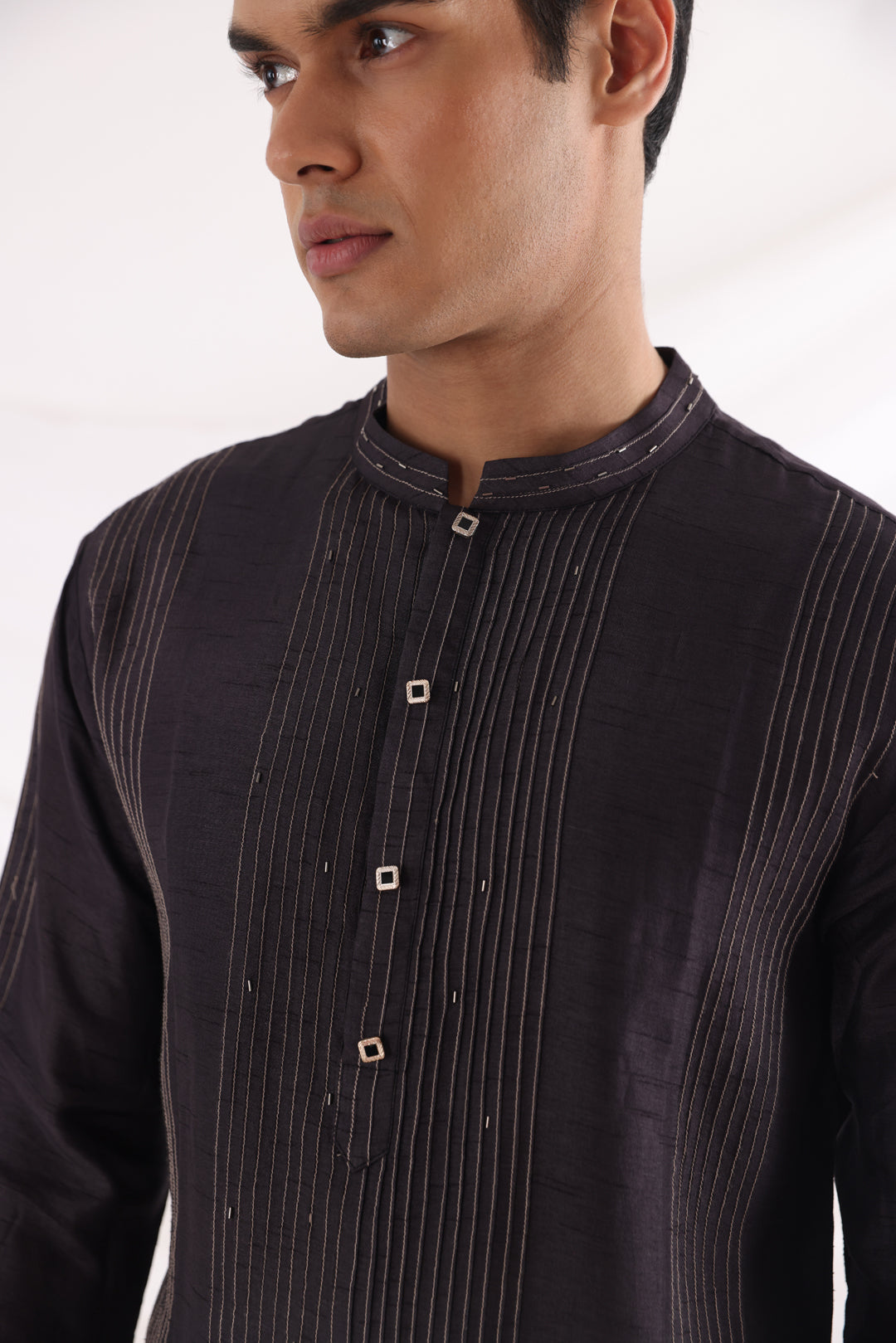 Deep sea nehru jacket and kurta set