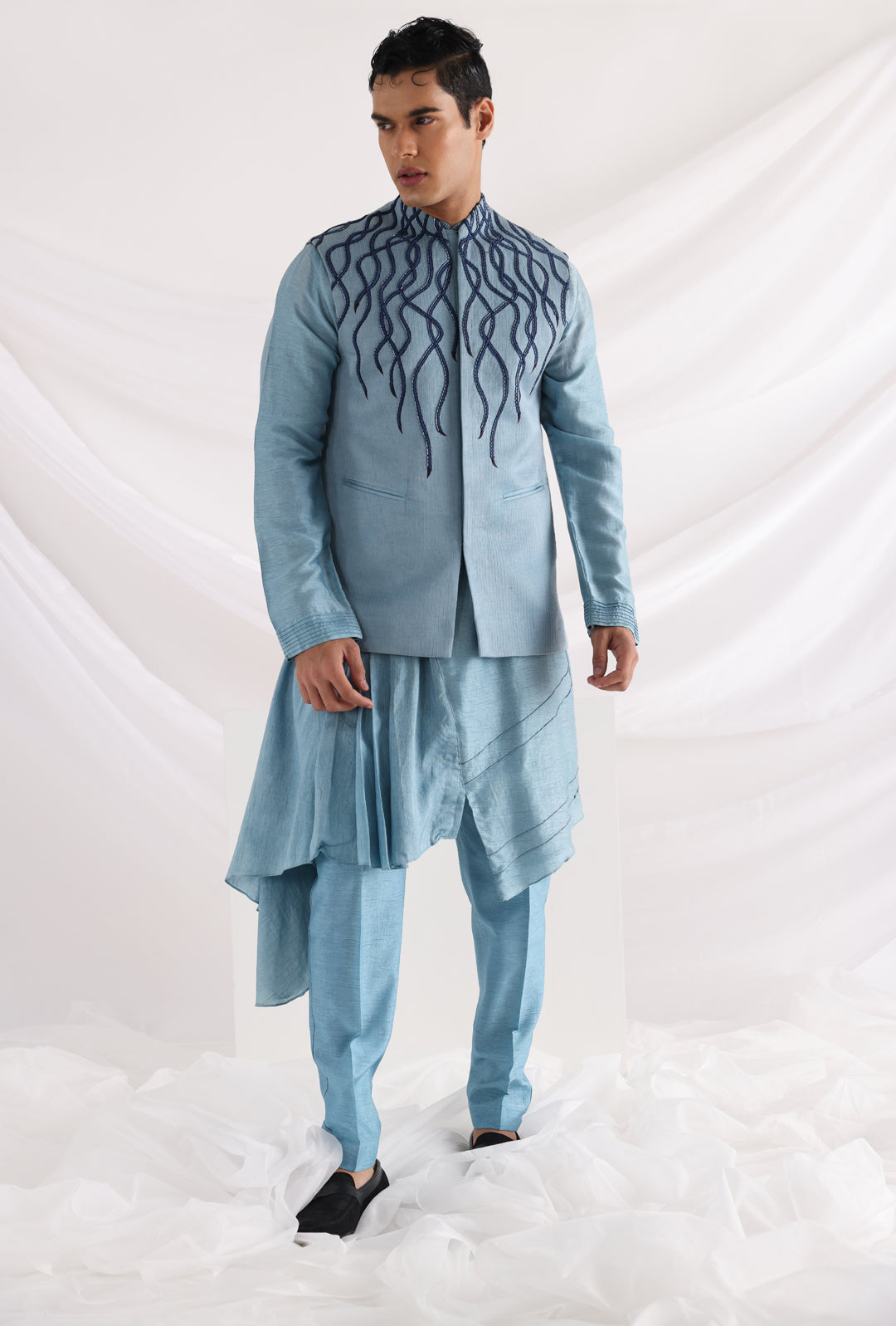 Wave nehru jacket