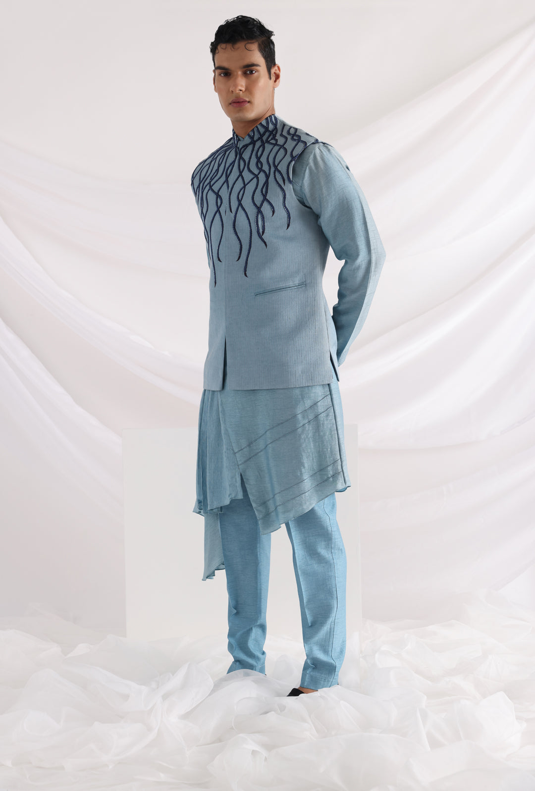 Wave nehru jacket