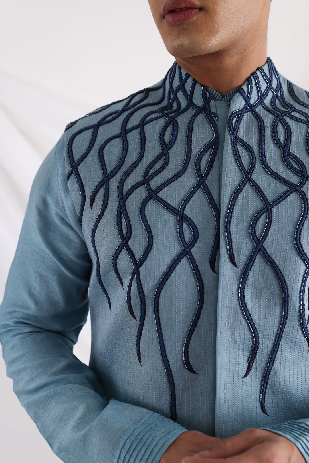 Wave nehru jacket