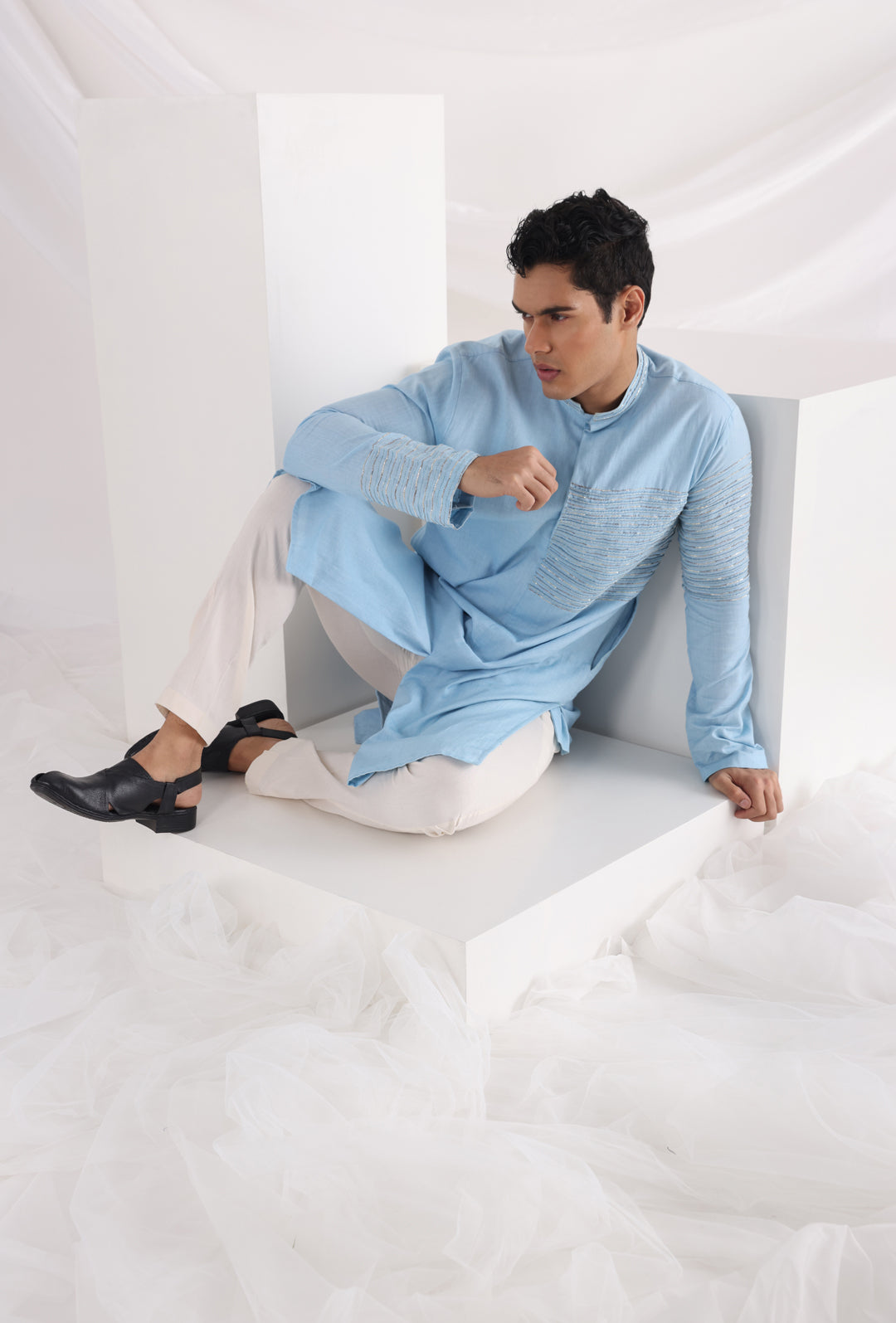 Caspian corded kurta set