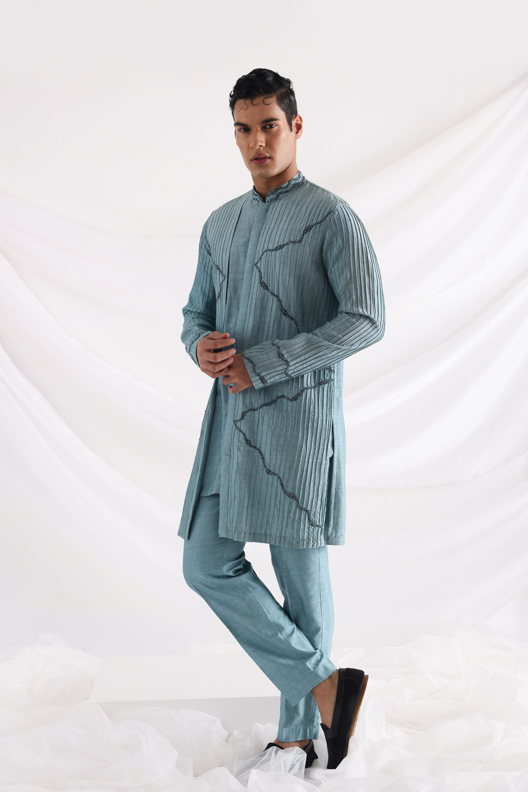 Poseidon blue kurta