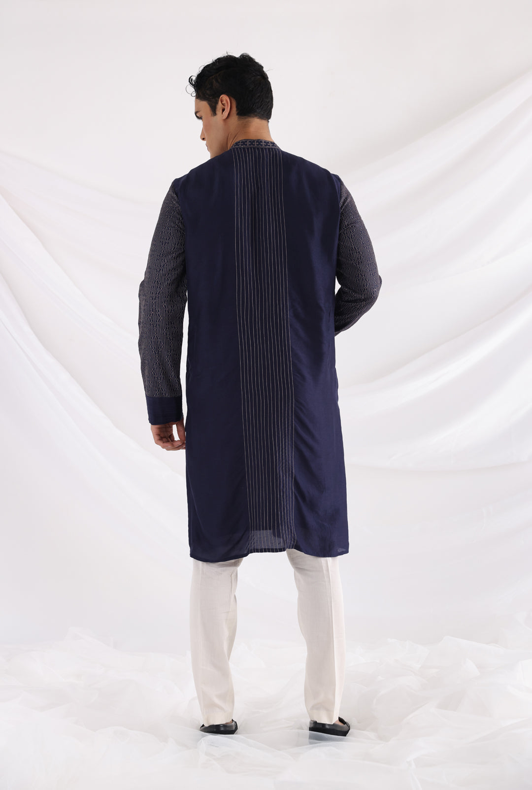 Bleu threadwork kurta set