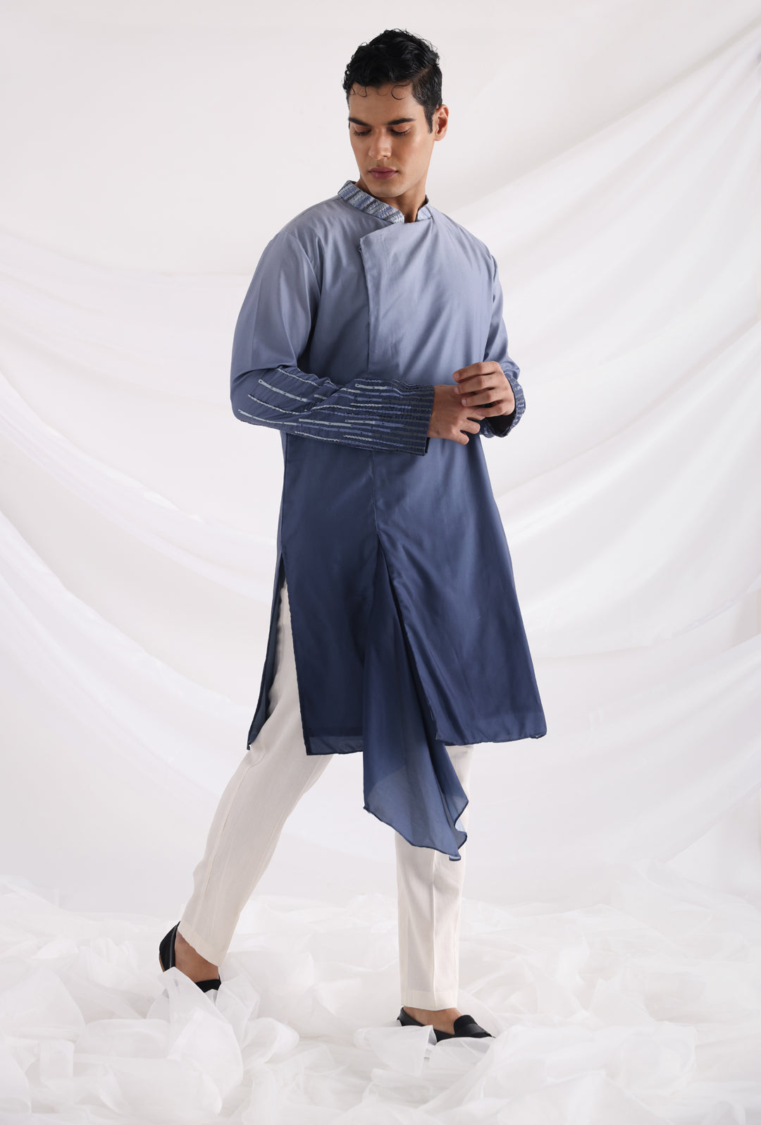 Neptunian blue kurta set